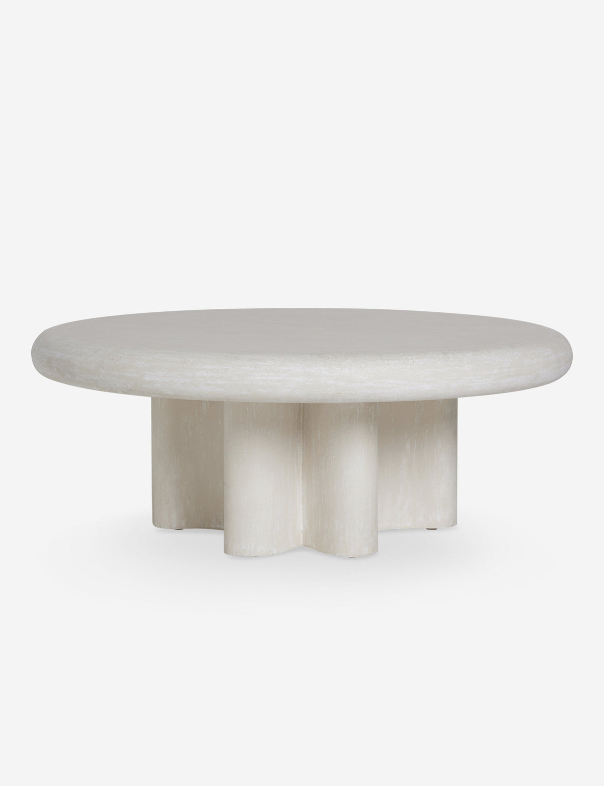 Lulu and Georgia - Open Box: Ruiz Indoor / Outdoor Round Coffee Table, Ivory