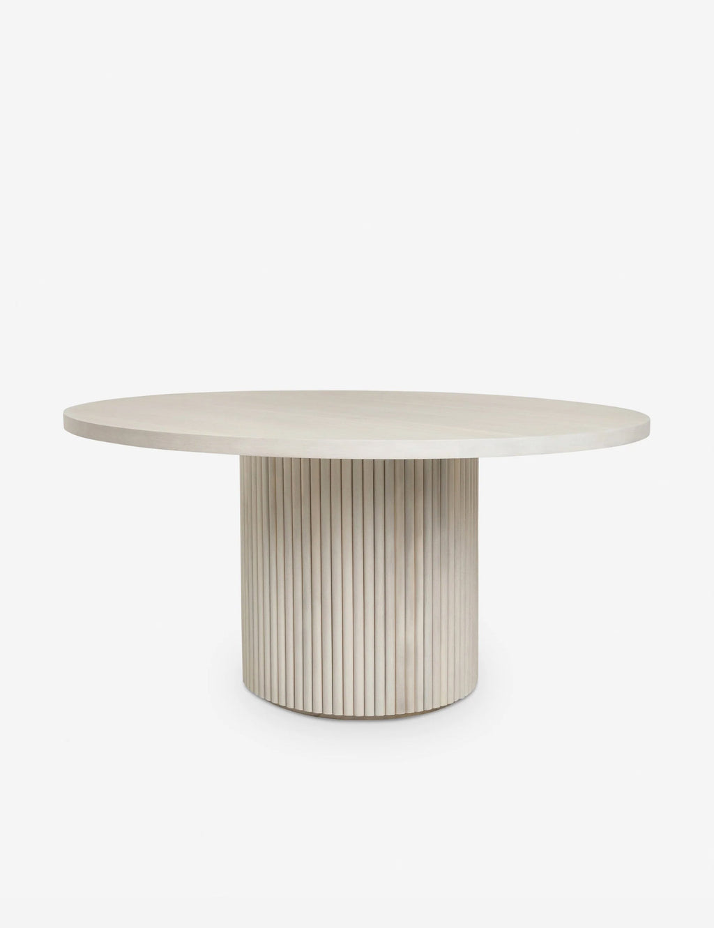 Lulu and Georgia - Open Box: Rutherford Round Dining Table, White Wash