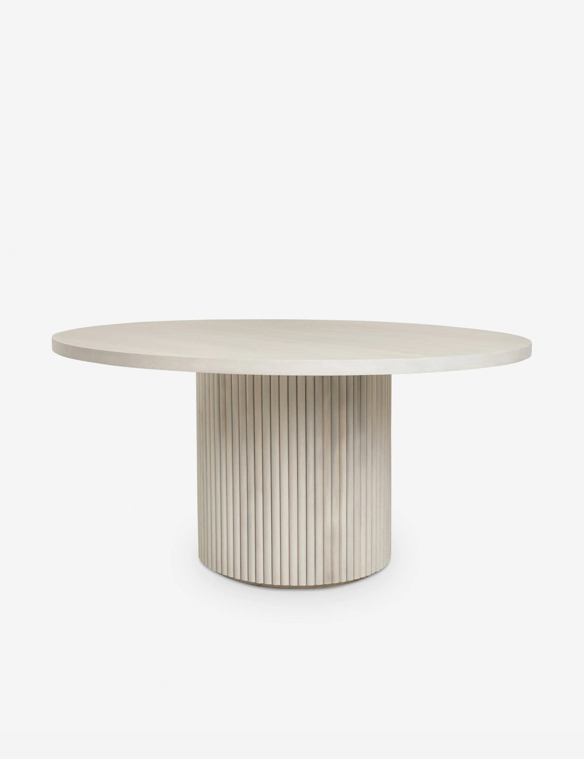Lulu and Georgia - Open Box: Rutherford Round Dining Table, White Wash