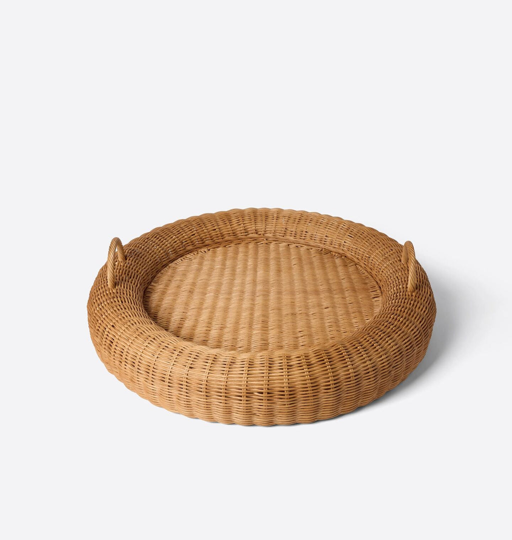 Amber Interiors - Sagehill Rattan Woven Tray