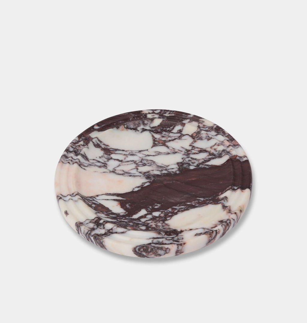 Amber Interiors - Helena Round Marble Tray