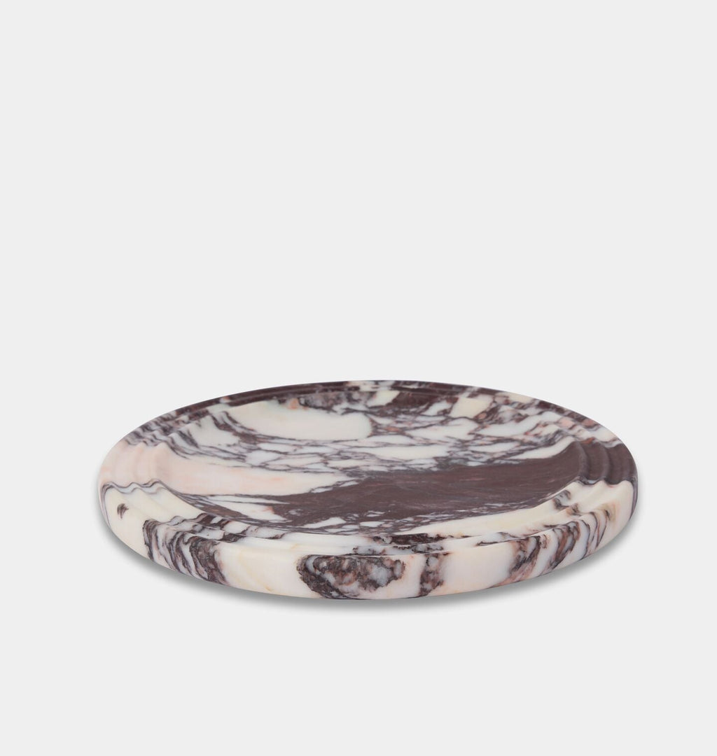 Amber Interiors - Helena Round Marble Tray