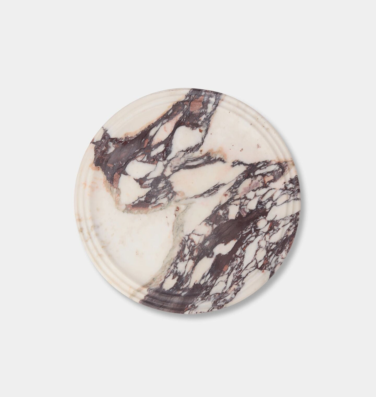 Amber Interiors - Helena Round Marble Tray