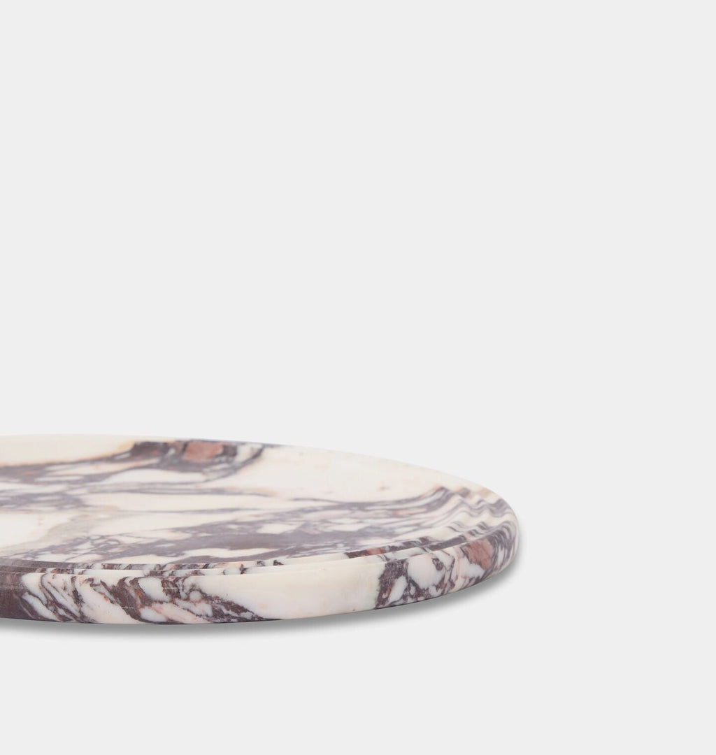 Amber Interiors - Helena Round Marble Tray
