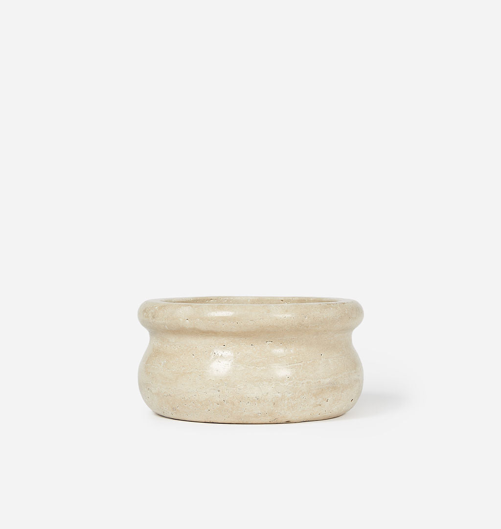 Amber Interiors - Calli Travertine Bowl