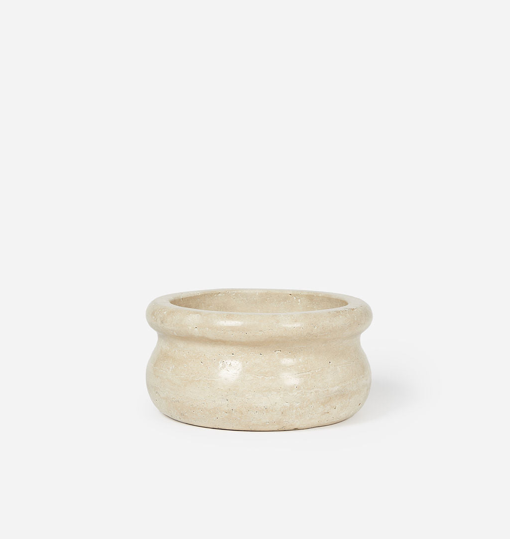 Amber Interiors - Calli Travertine Bowl
