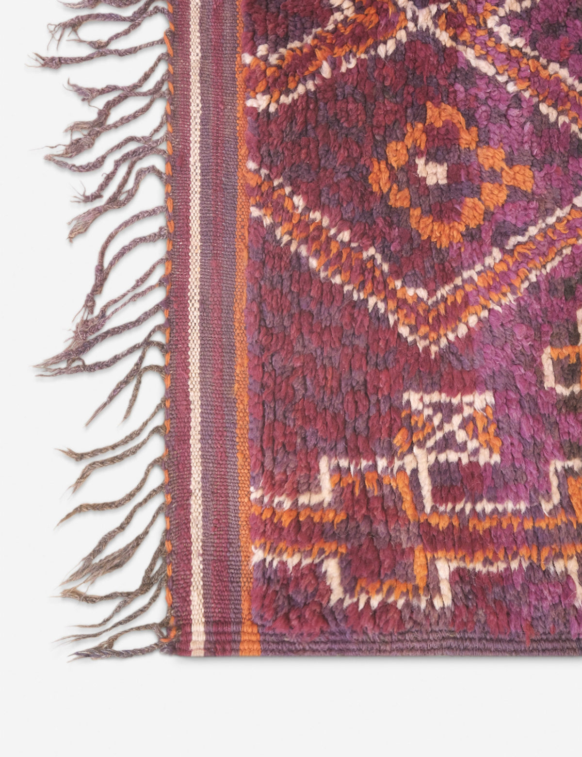 Lulu and Georgia - Vintage Moroccan Hand - Knotted Wool Rug No. 54, 7'7 x 15'6"