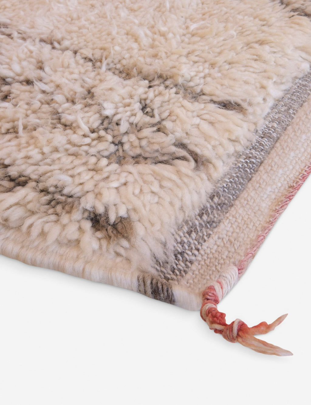 Lulu and Georgia - Vintage Moroccan Hand - Knotted Wool Rug No. 53, 6'11 x 11'11"