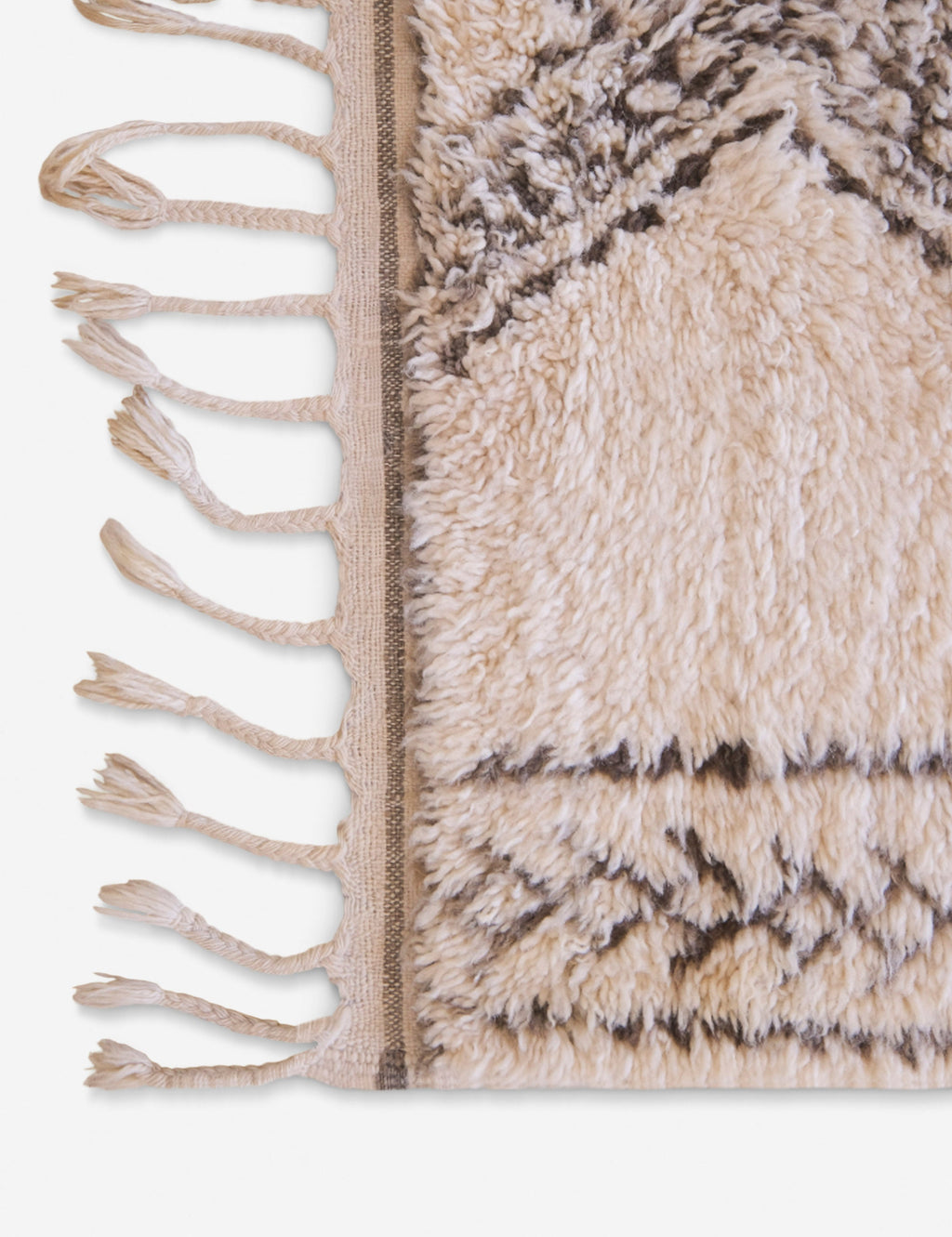 Lulu and Georgia - Vintage Moroccan Hand - Knotted Wool Rug No. 53, 6'11 x 11'11"