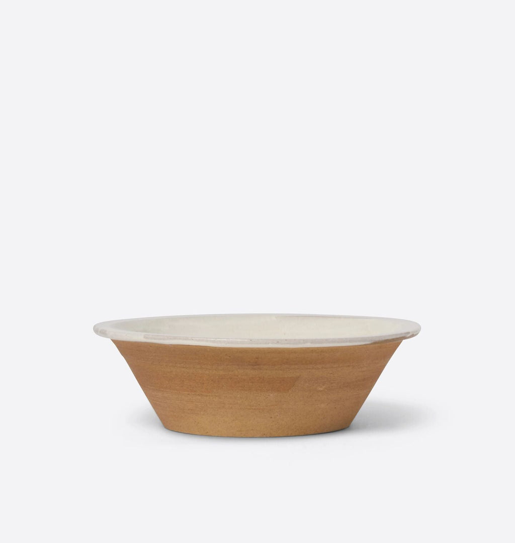 Amber Interiors - Stoneware Low Serving Bowl