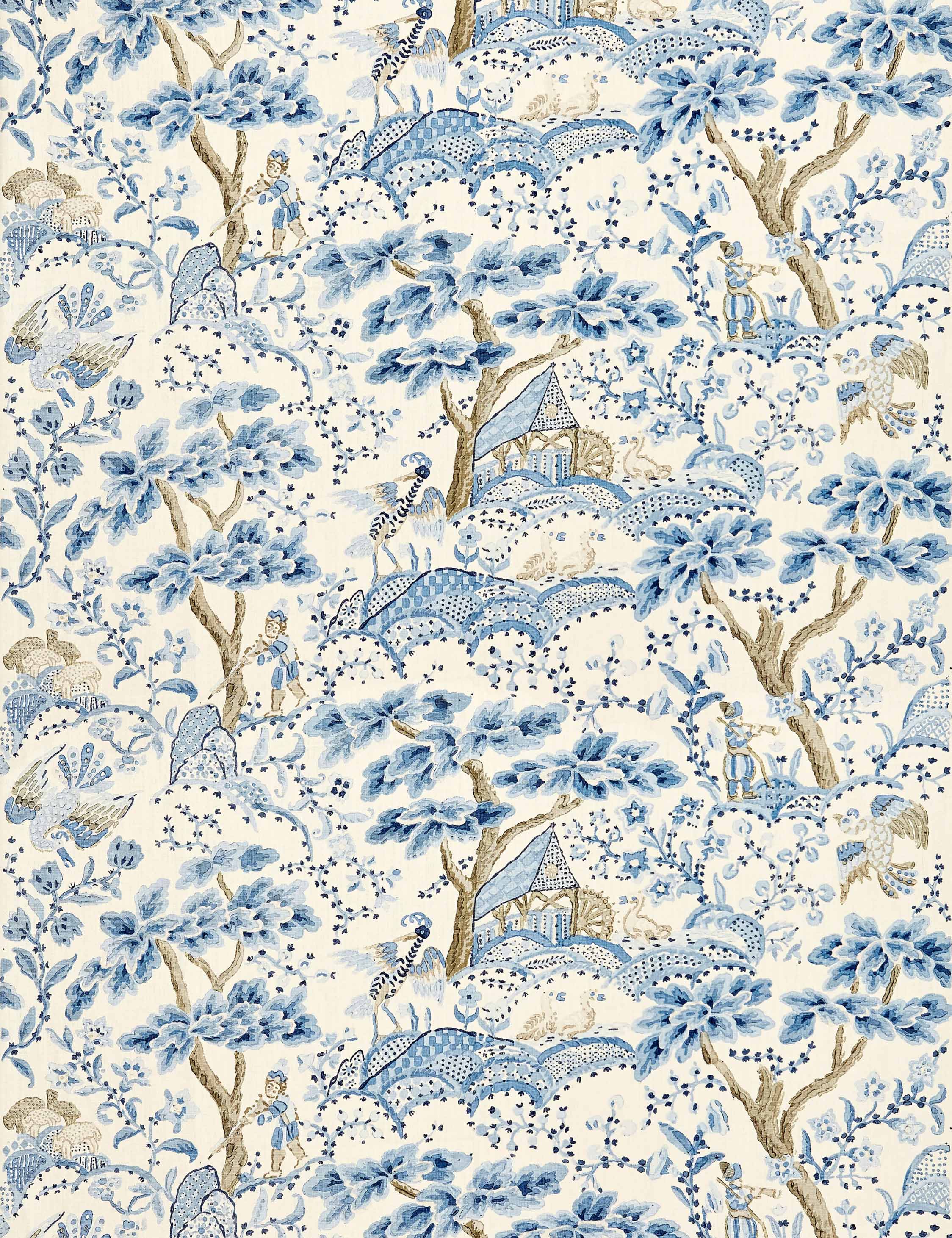 Lulu and Georgia - Kelmescott Linen Fabric by Scalamandre