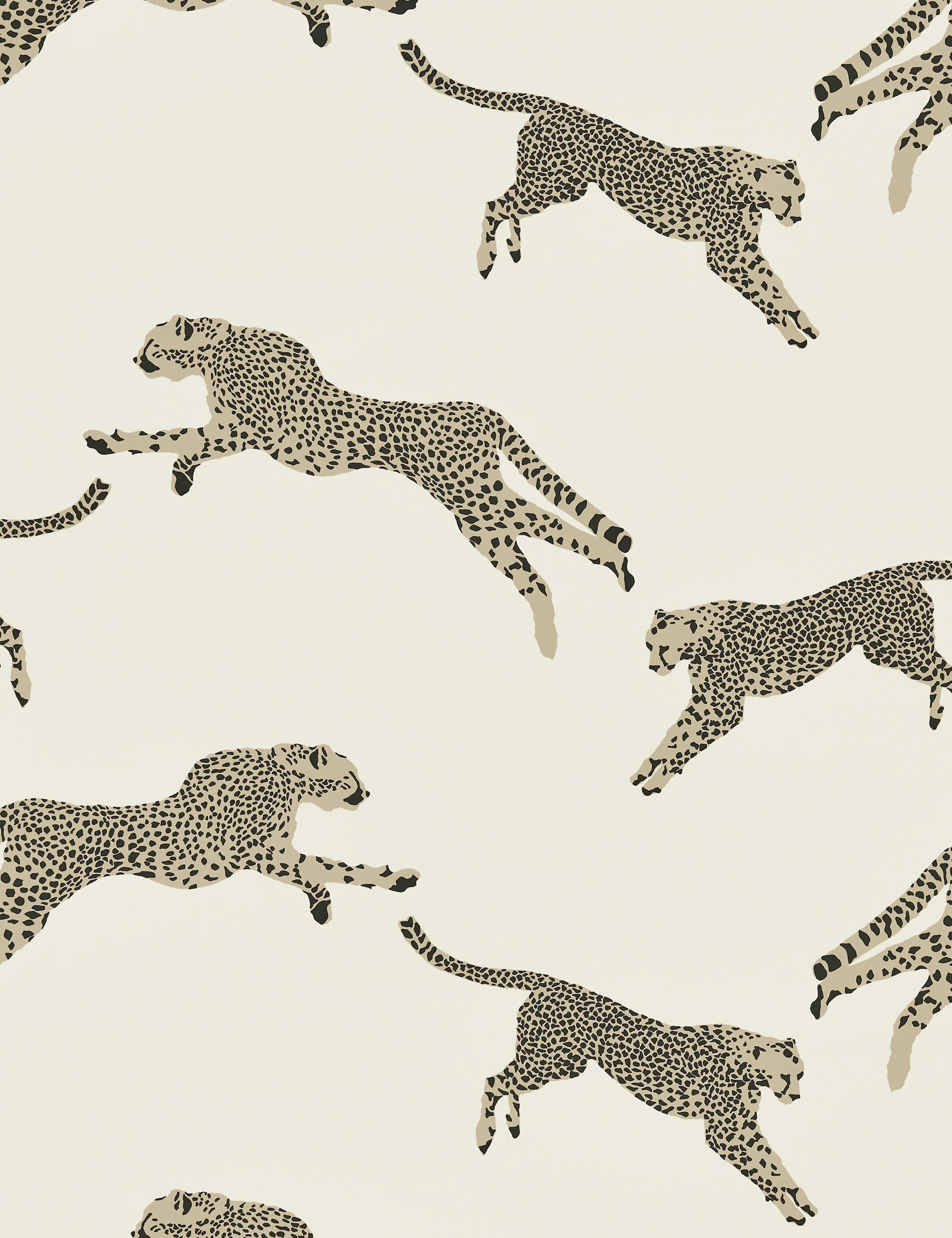 Lulu and Georgia - Leaping Cheetah Cotton Fabric by Scalamandre