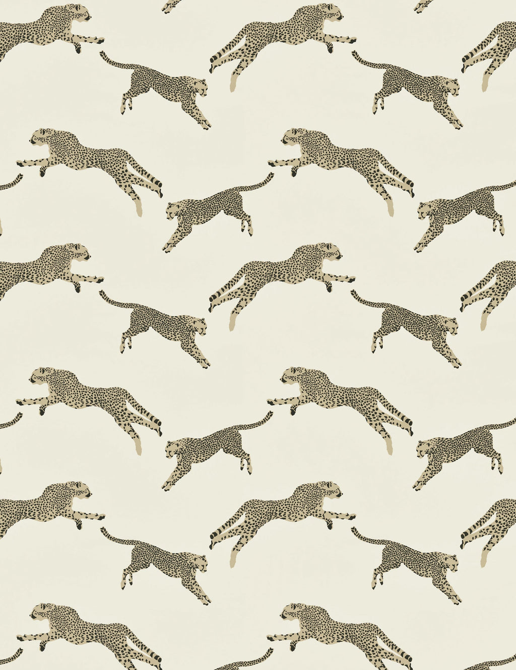 Lulu and Georgia - Leaping Cheetah Cotton Fabric by Scalamandre