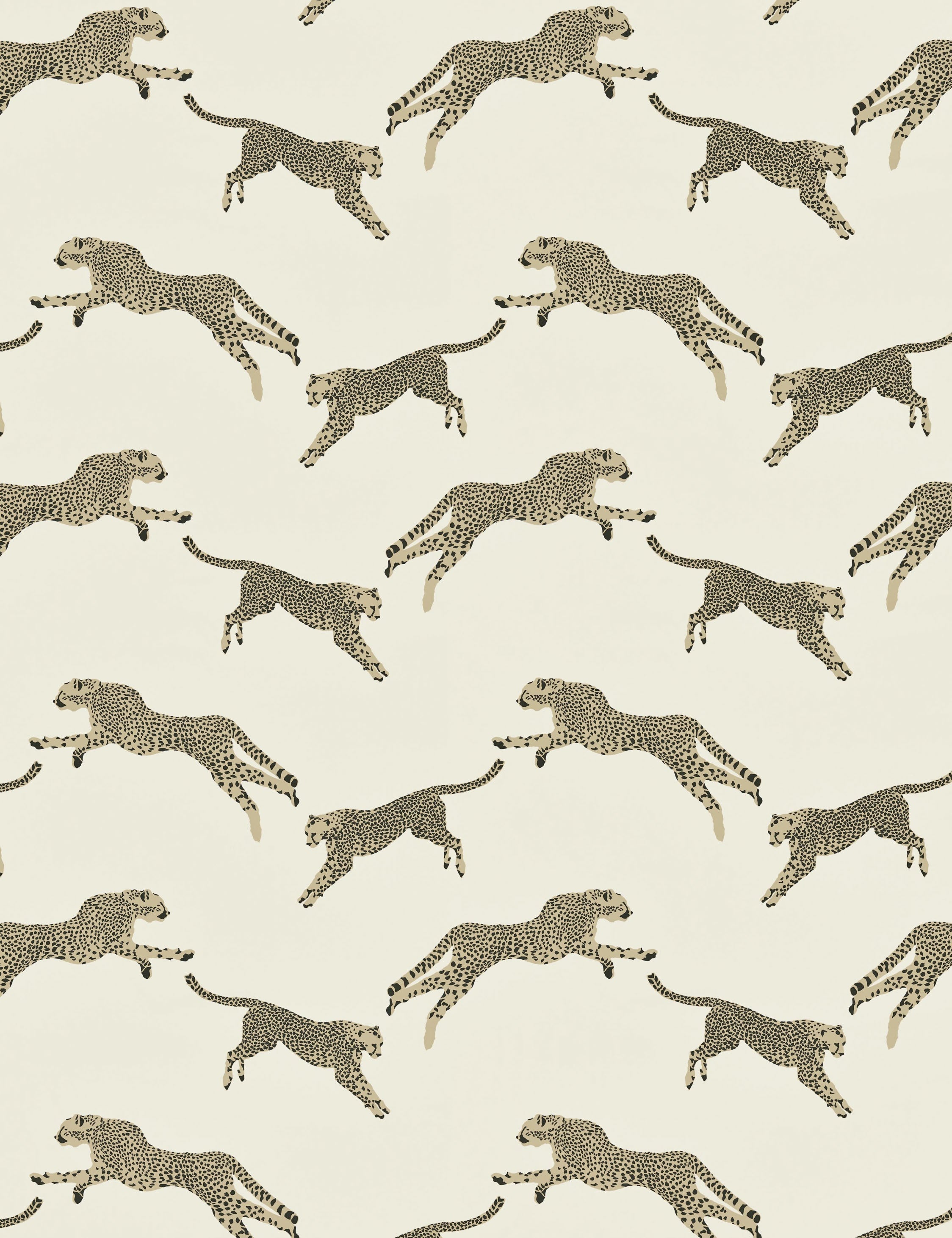 Lulu and Georgia - Leaping Cheetah Cotton Fabric by Scalamandre