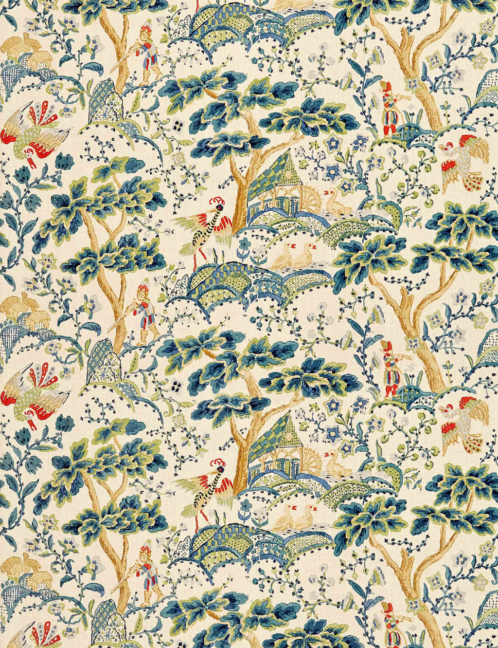 Lulu and Georgia - Kelmescott Linen Fabric by Scalamandre
