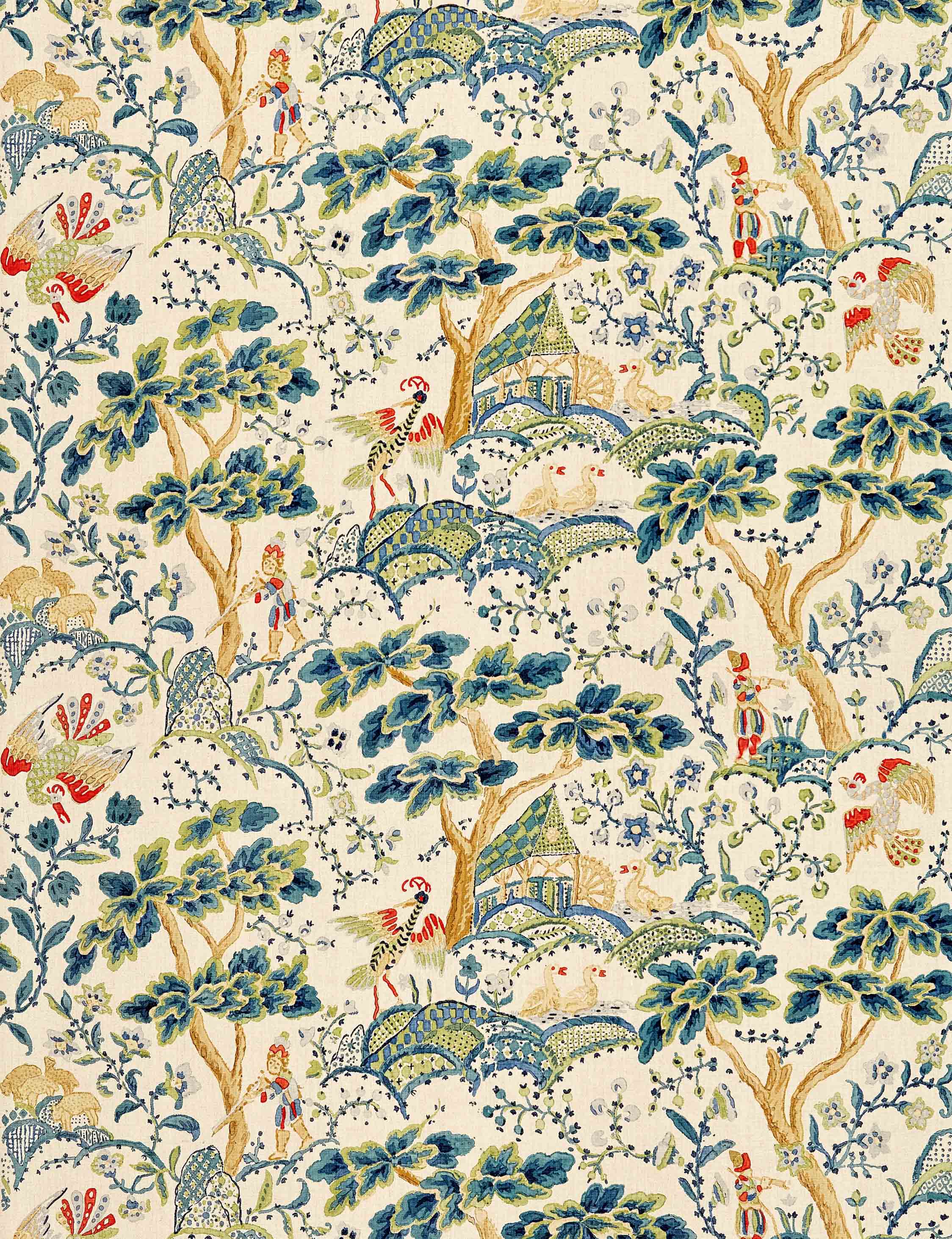 Lulu and Georgia - Kelmescott Linen Fabric by Scalamandre
