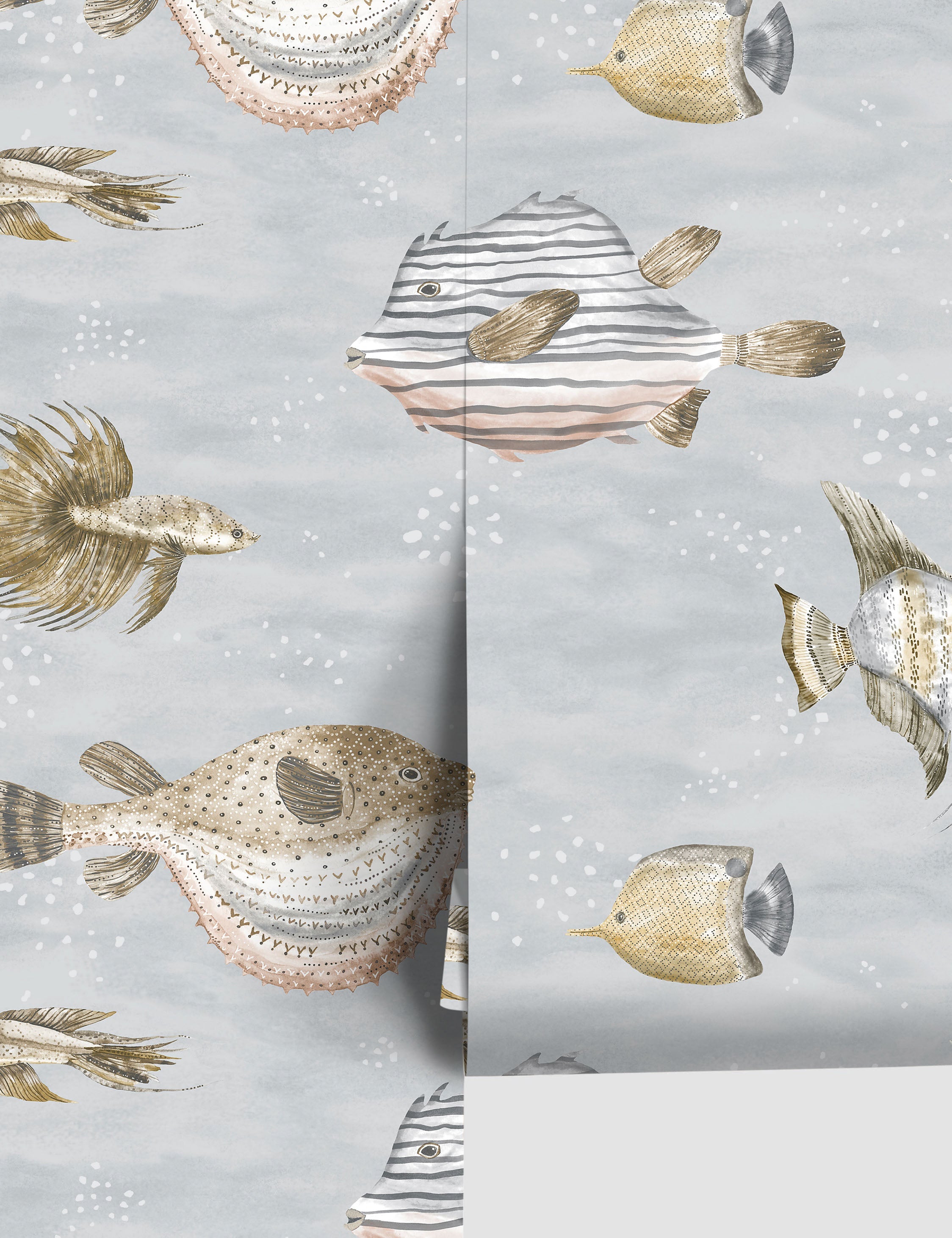 Lulu and Georgia - Scalamandre Oceanna Wallpaper by Sandberg