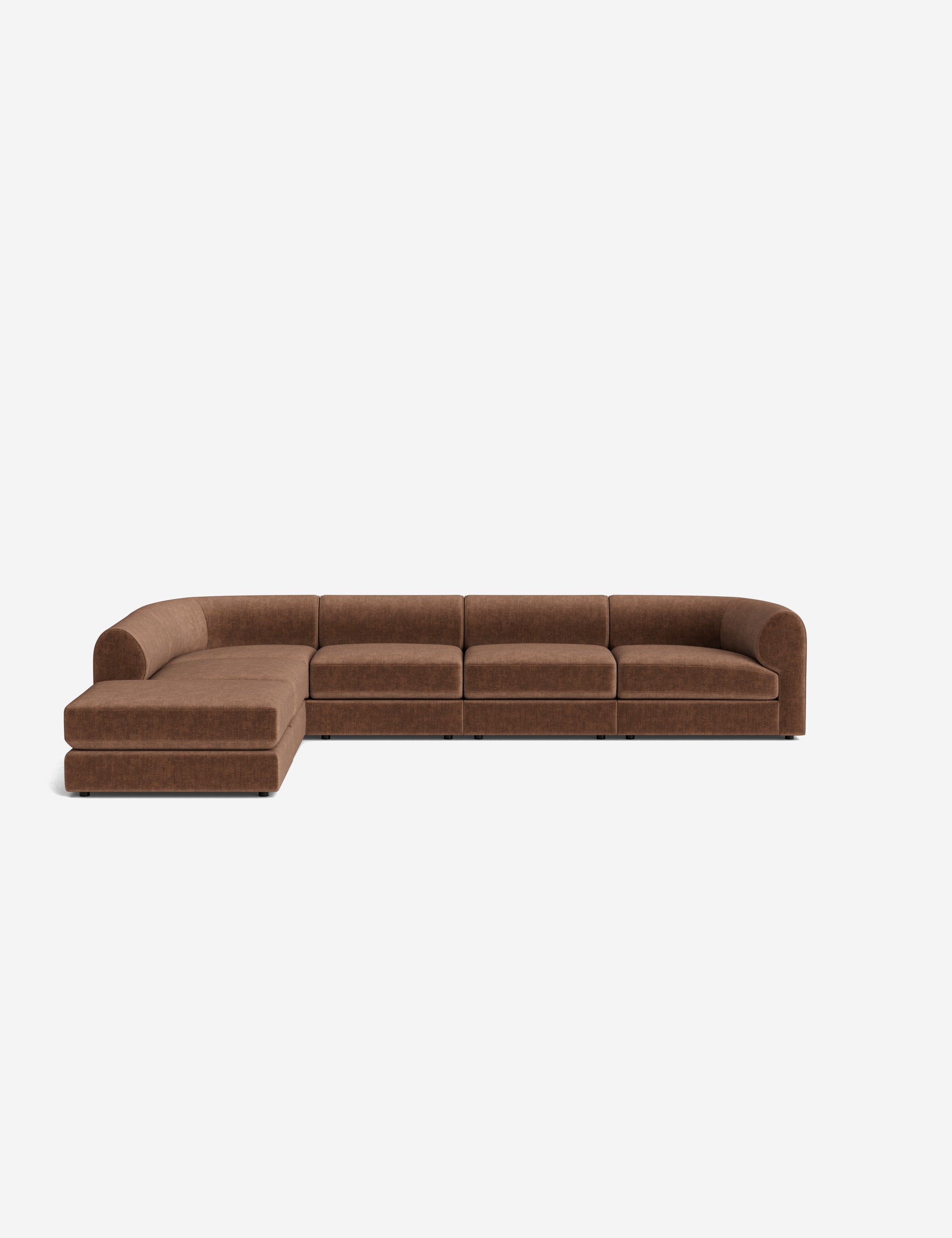 Lulu and Georgia - Sergio Modular Corner Sectional Sofa With Ottoman
