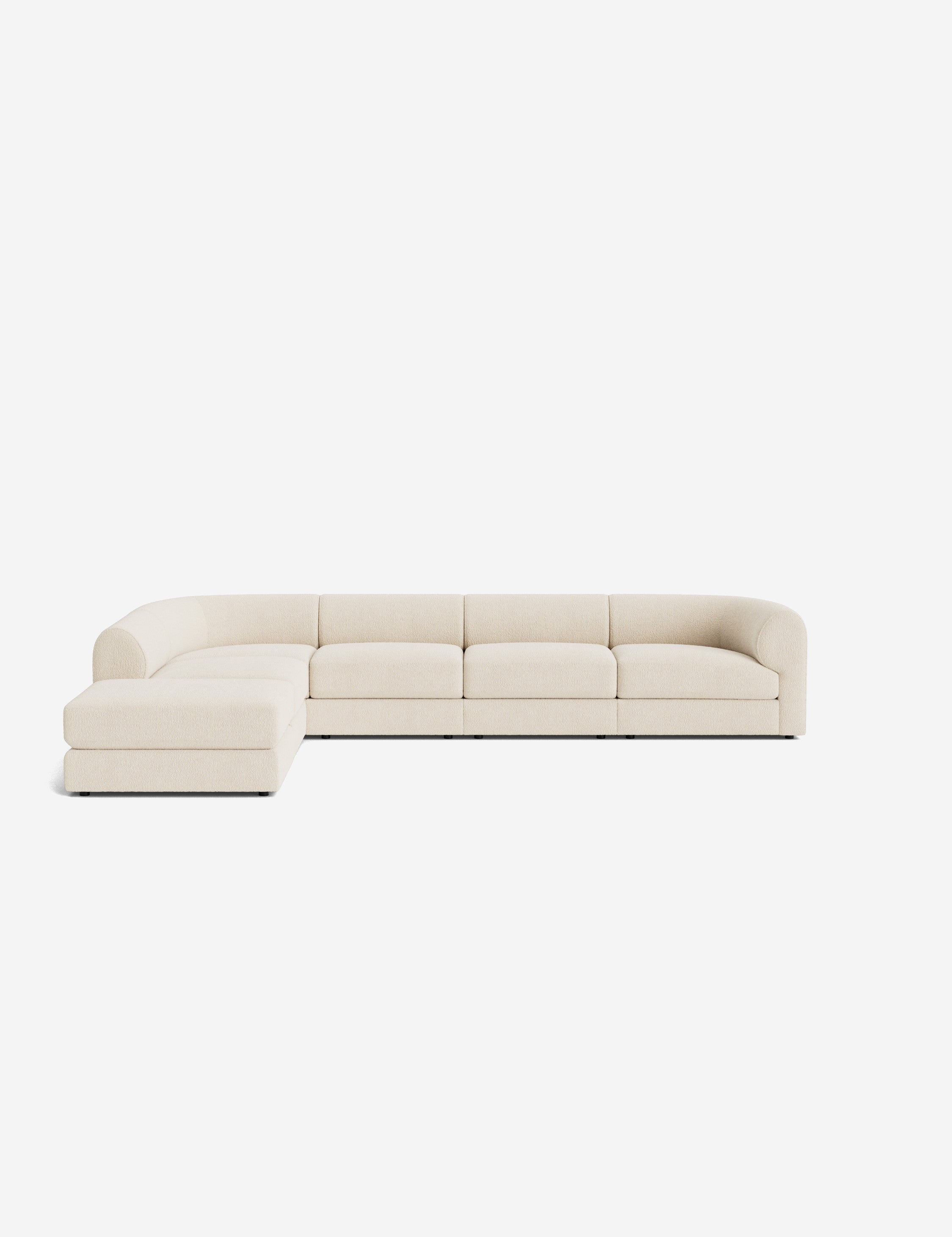 Lulu and Georgia - Sergio Modular Corner Sectional Sofa With Ottoman