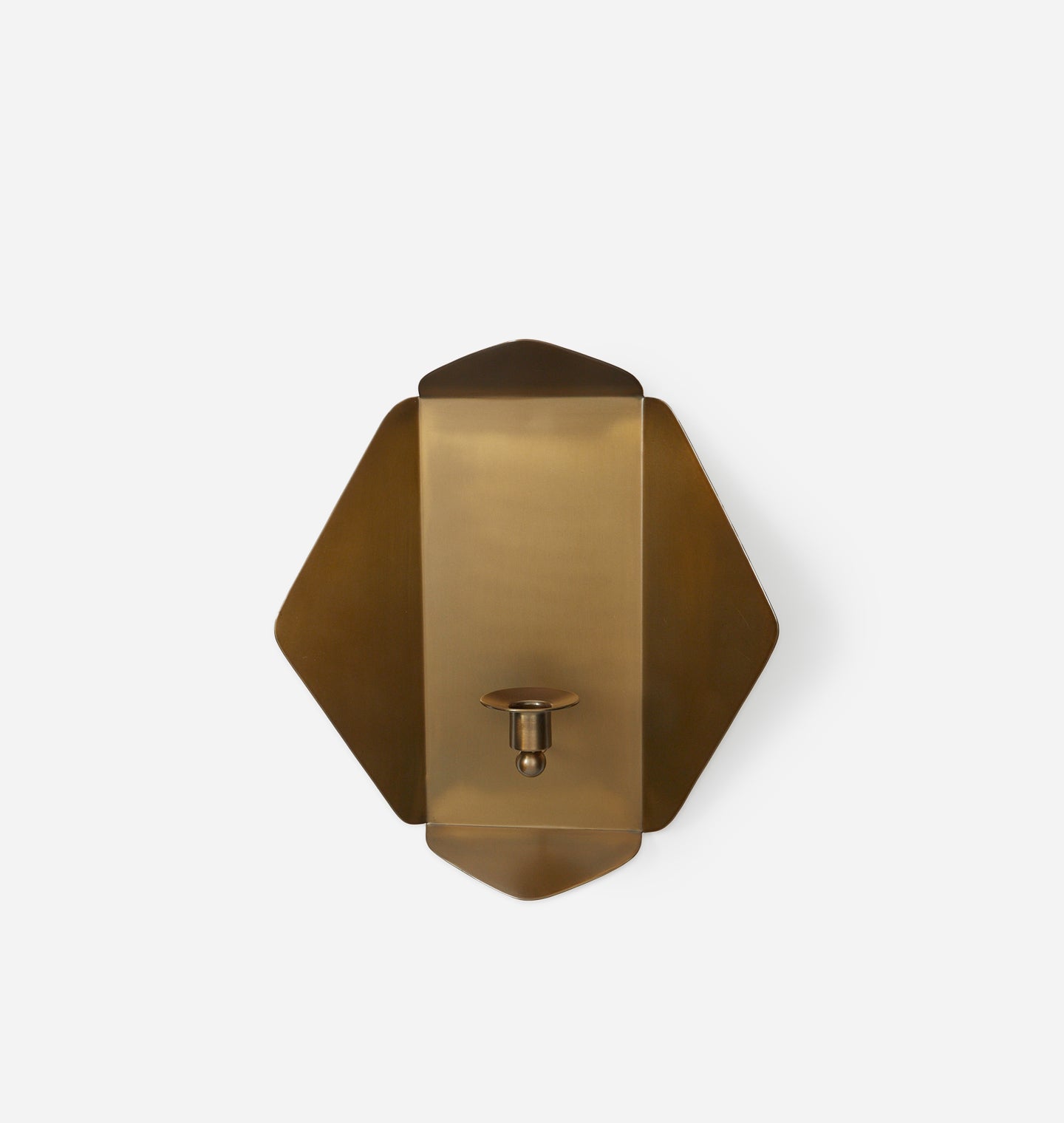 Amber Interiors - Brass Wall Candle Holder