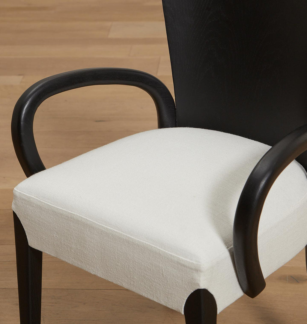 Amber Interiors - Dalia Armchair Ivory Floor Model
