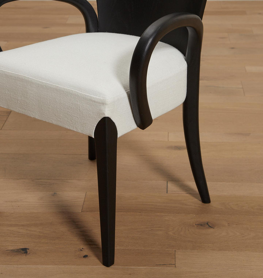 Amber Interiors - Dalia Armchair Ivory Floor Model