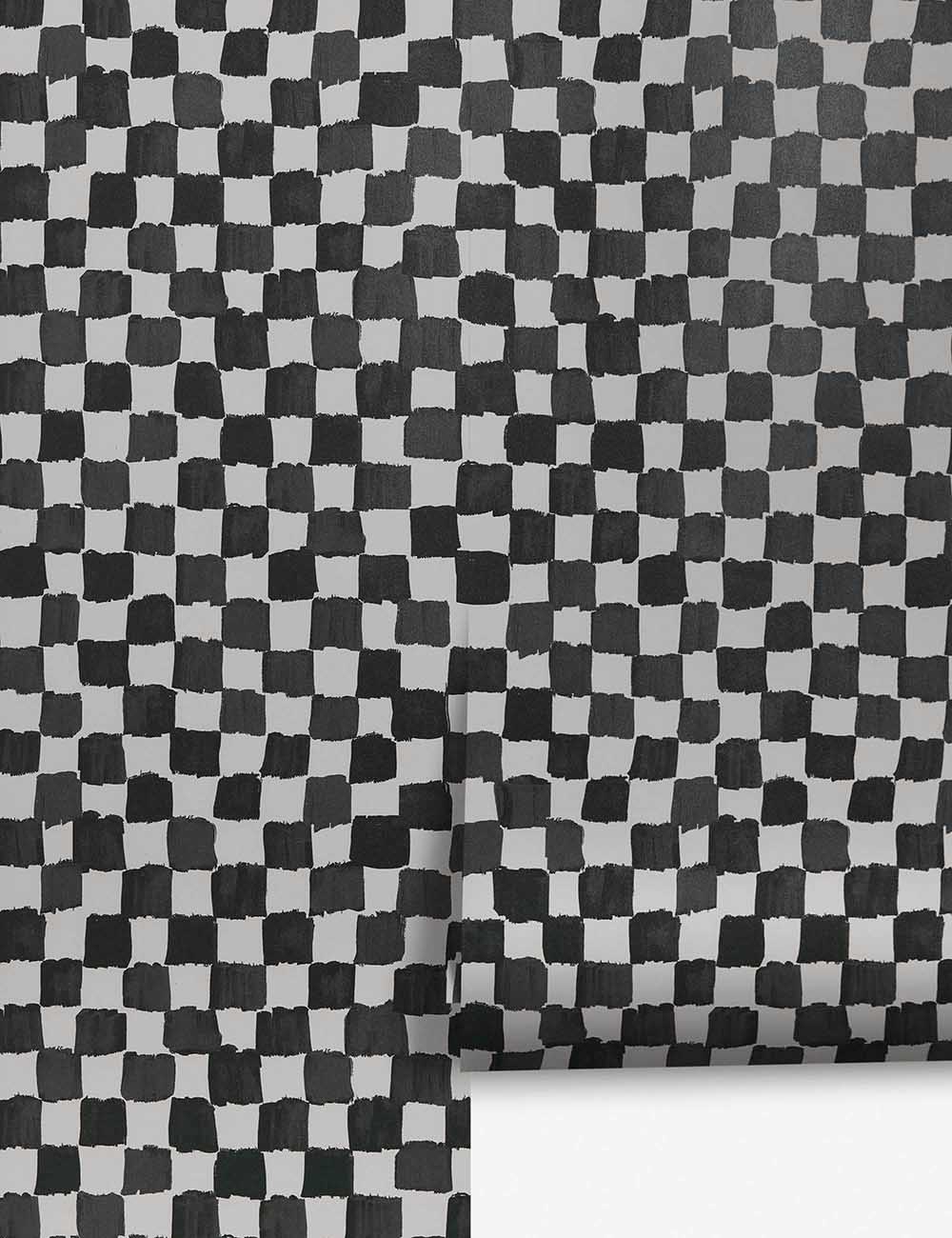Lulu and Georgia - Checkerboard Wallpaper by Sarah Sherman Samuel