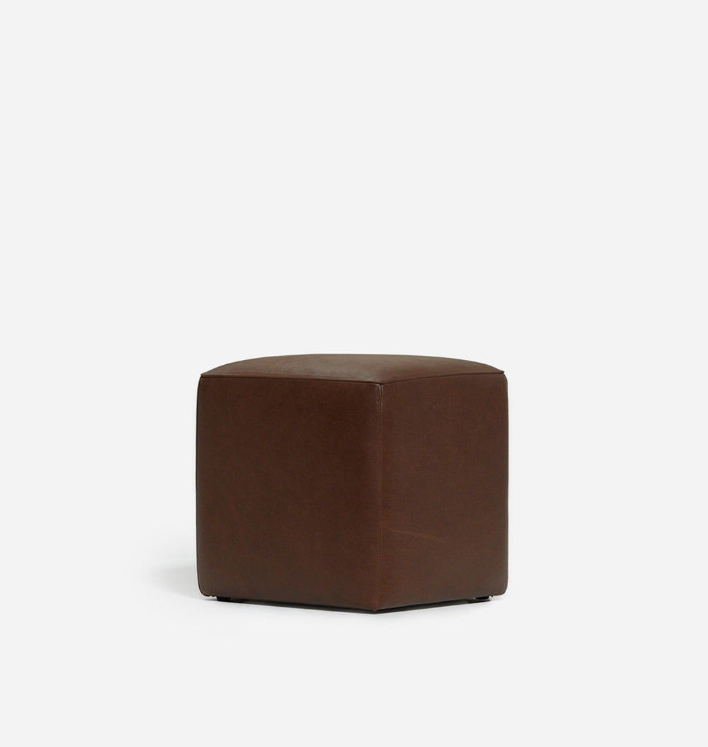 Amber Interiors - Tocho Leather Cube