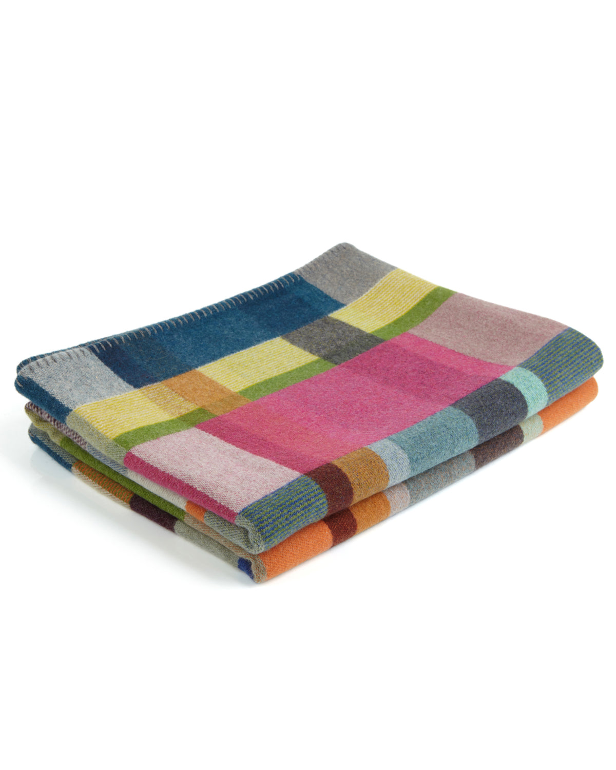 Lostine - Gwynne Lambswool Block Throw - Small