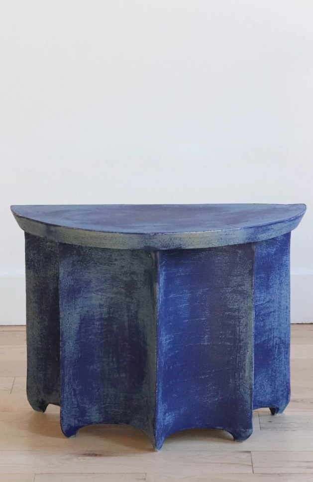 Nicky Kehoe - Demilune II Side Table in Lapis