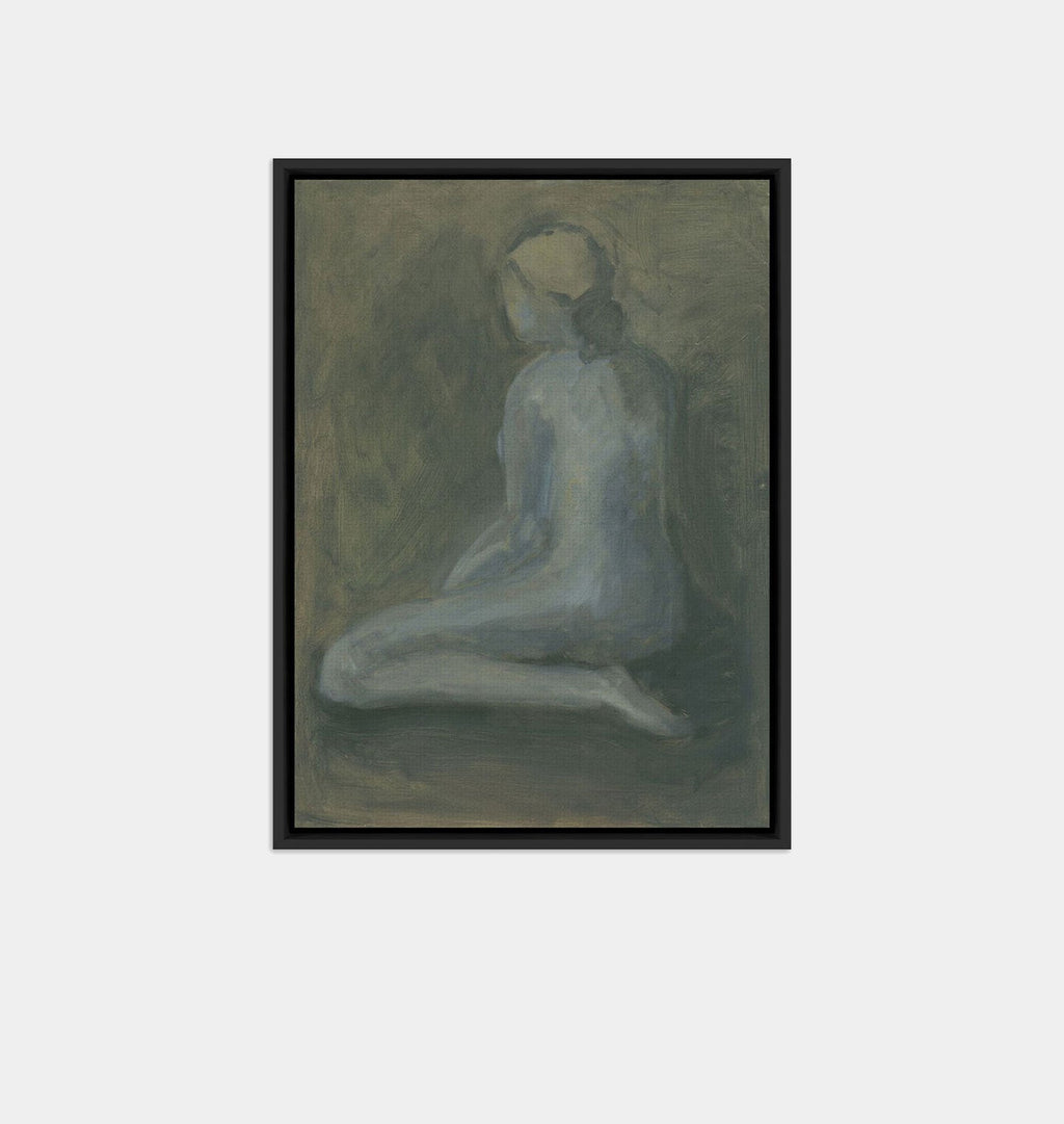 Amber Interiors - Seated Woman Framed Print