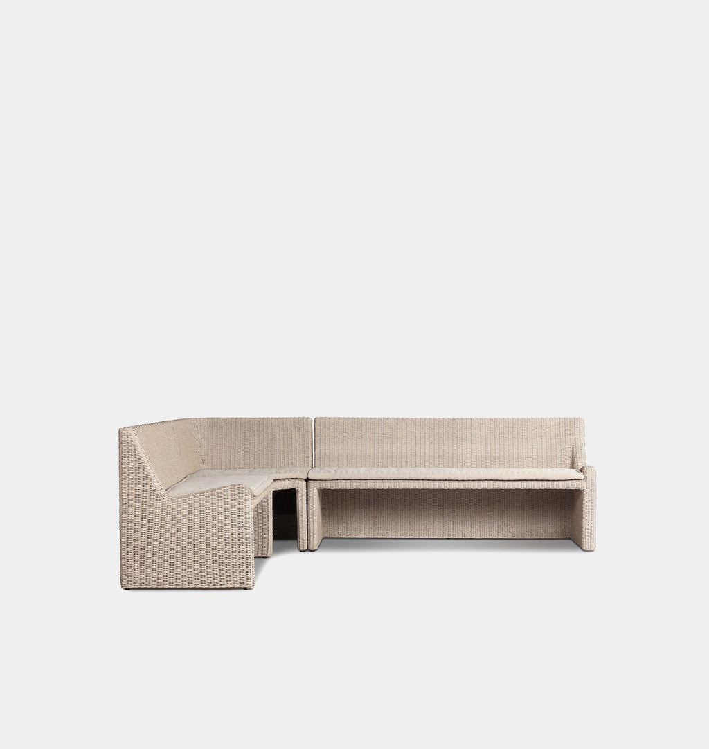 Amber Interiors - Senna Outdoor L - Shape Dining Banquette
