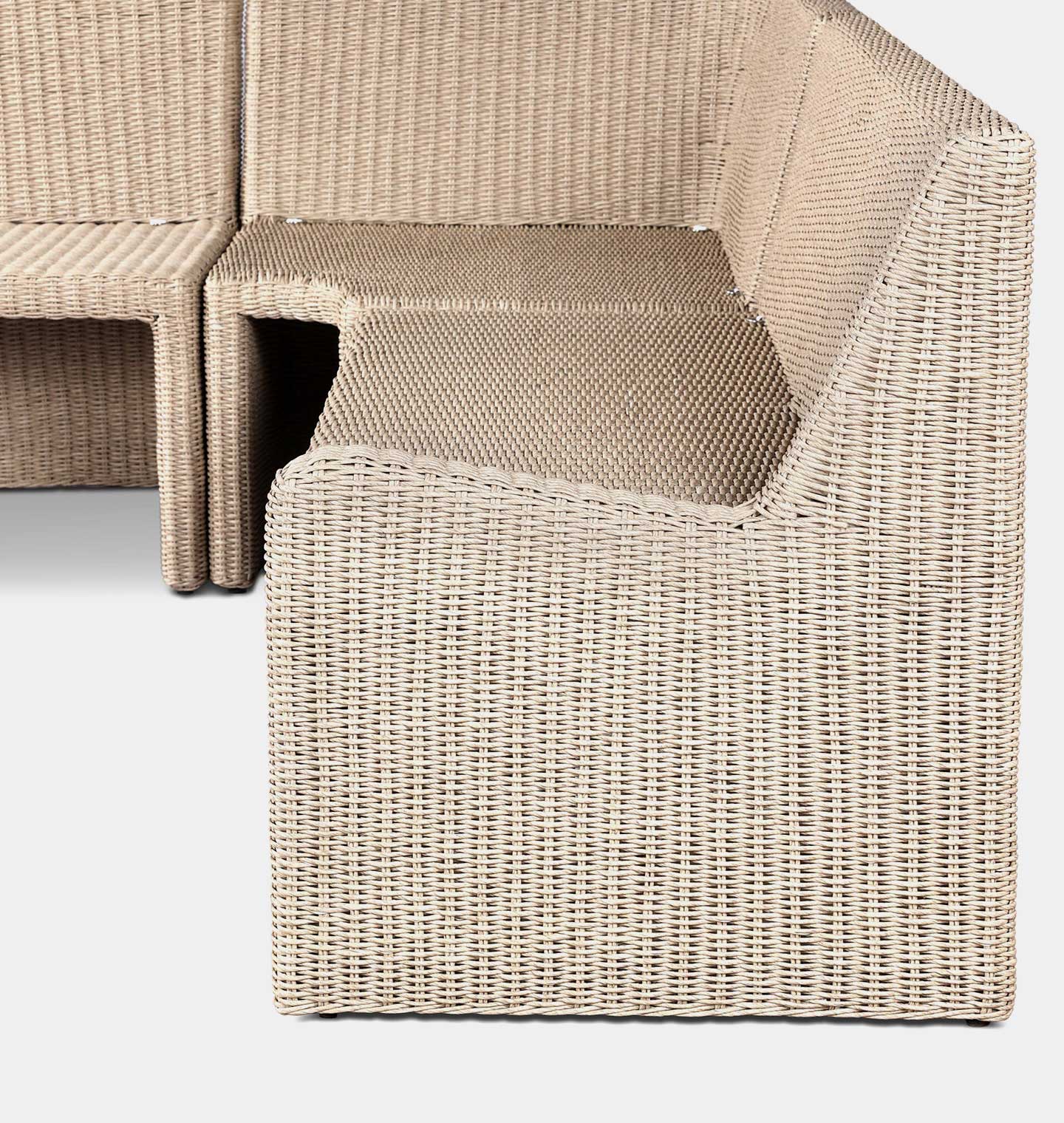 Amber Interiors - Senna Outdoor L - Shape Dining Banquette