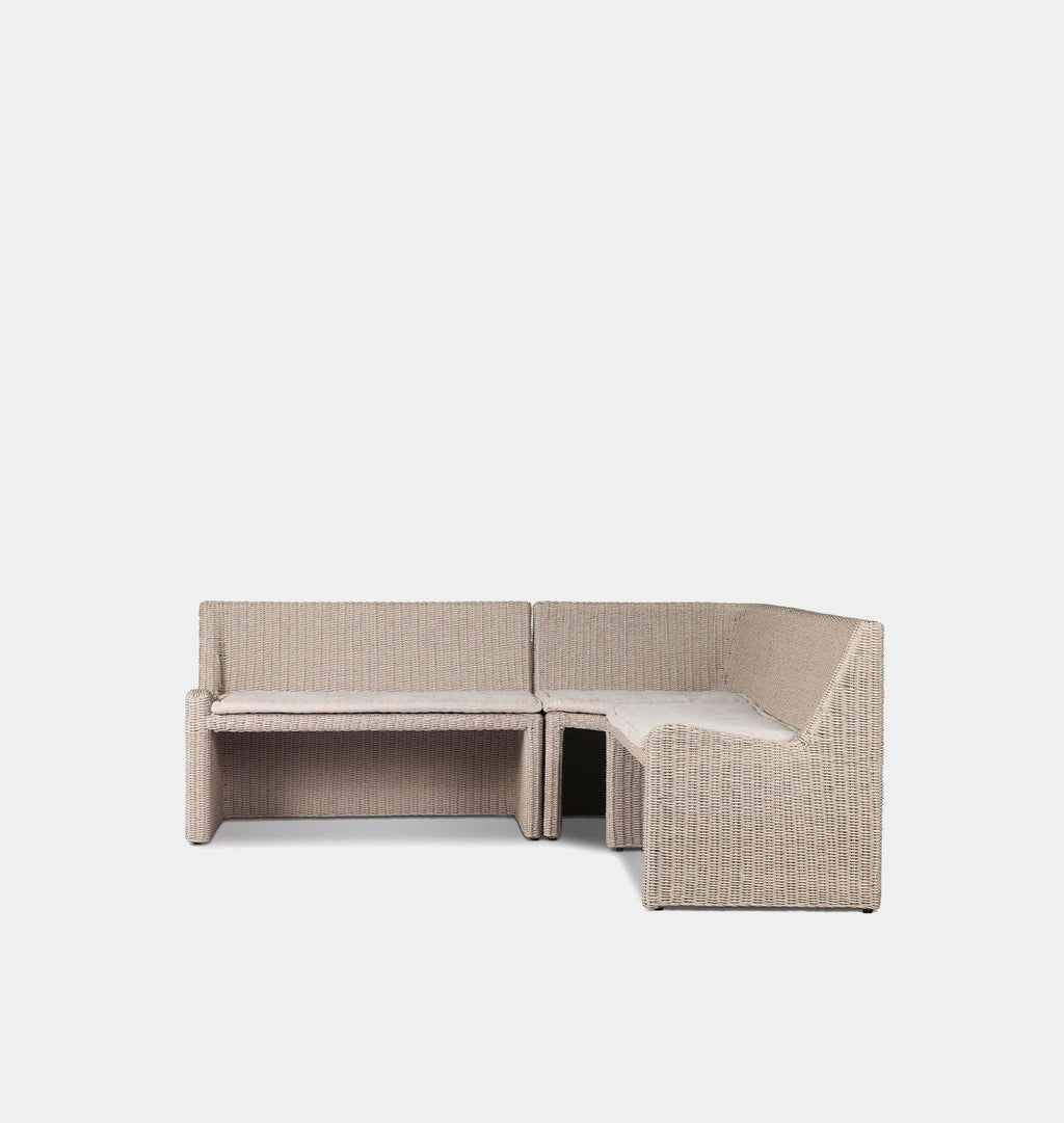 Amber Interiors - Senna Outdoor Corner Dining Banquette
