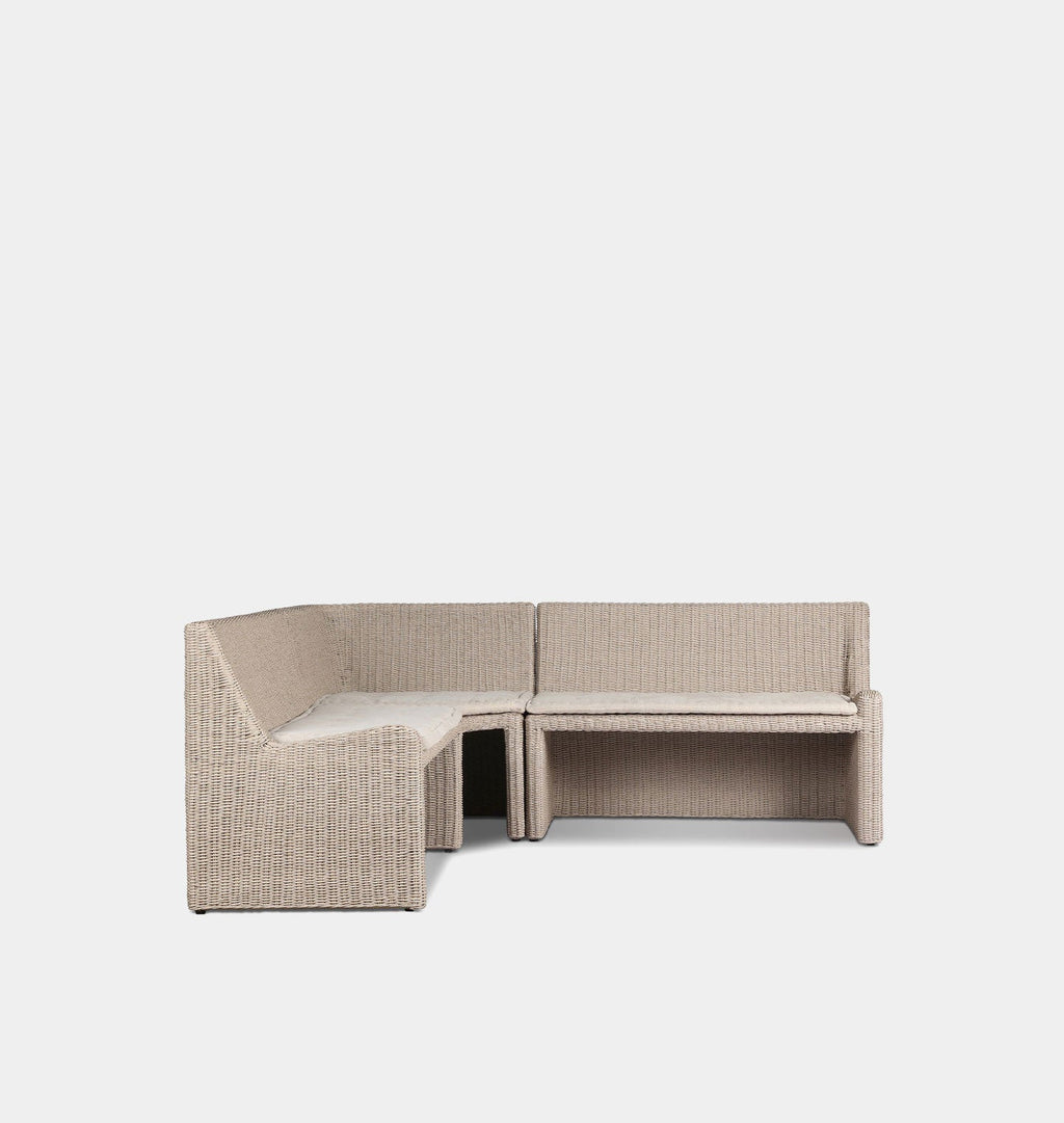 Amber Interiors - Senna Outdoor Corner Dining Banquette