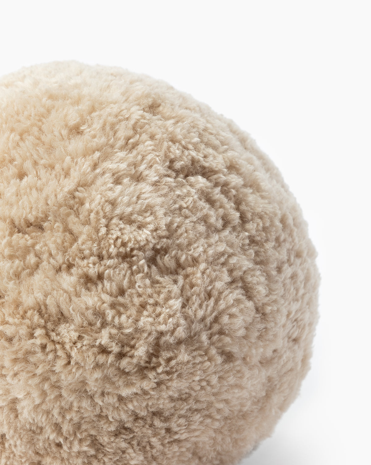 McGee & Co - Sherpa Tan Ball Pillow