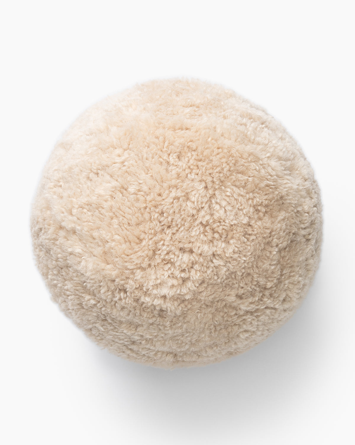 McGee & Co - Sherpa Tan Ball Pillow