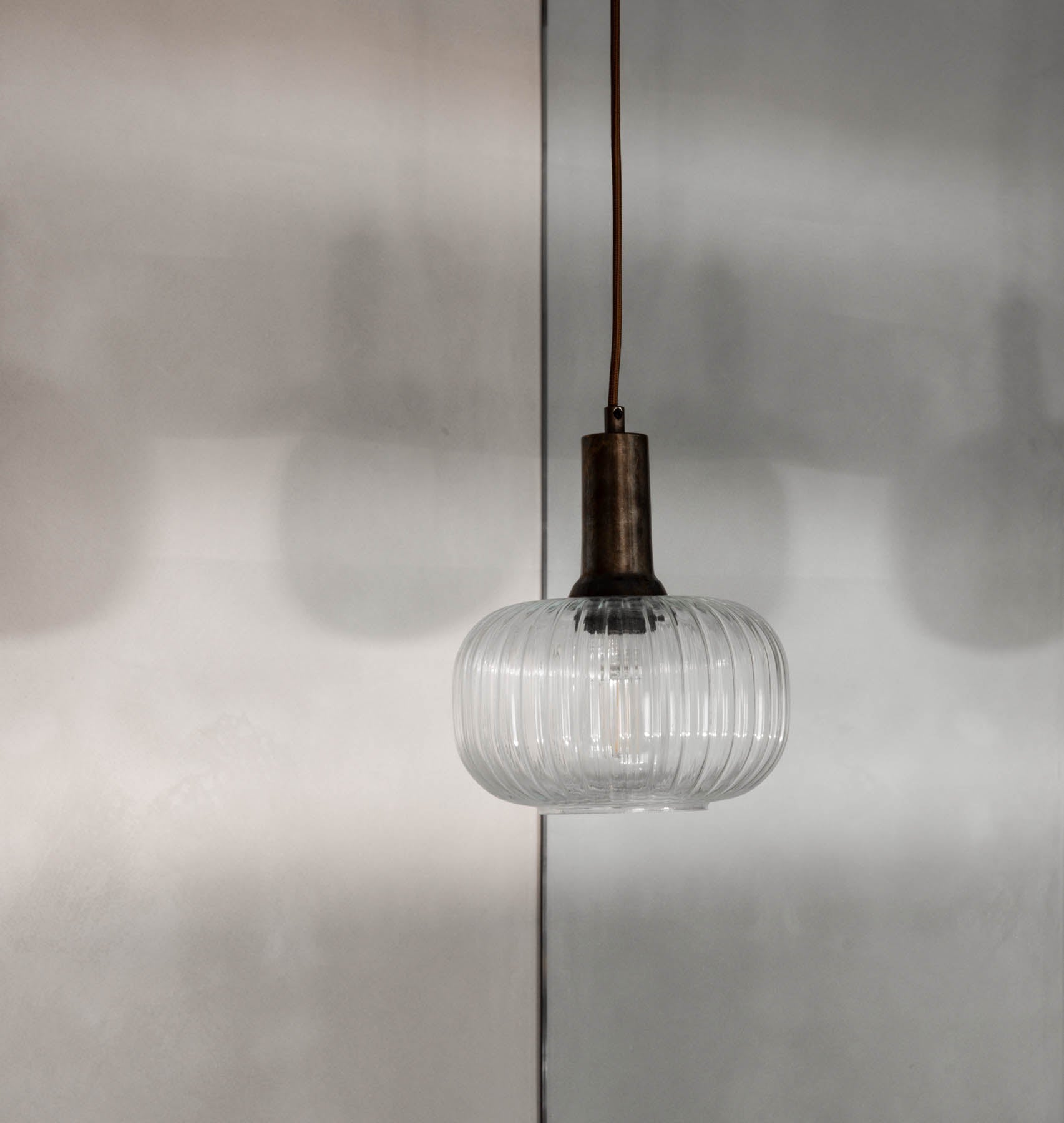 Amber Interiors - Nehir Pendant Antique Brass