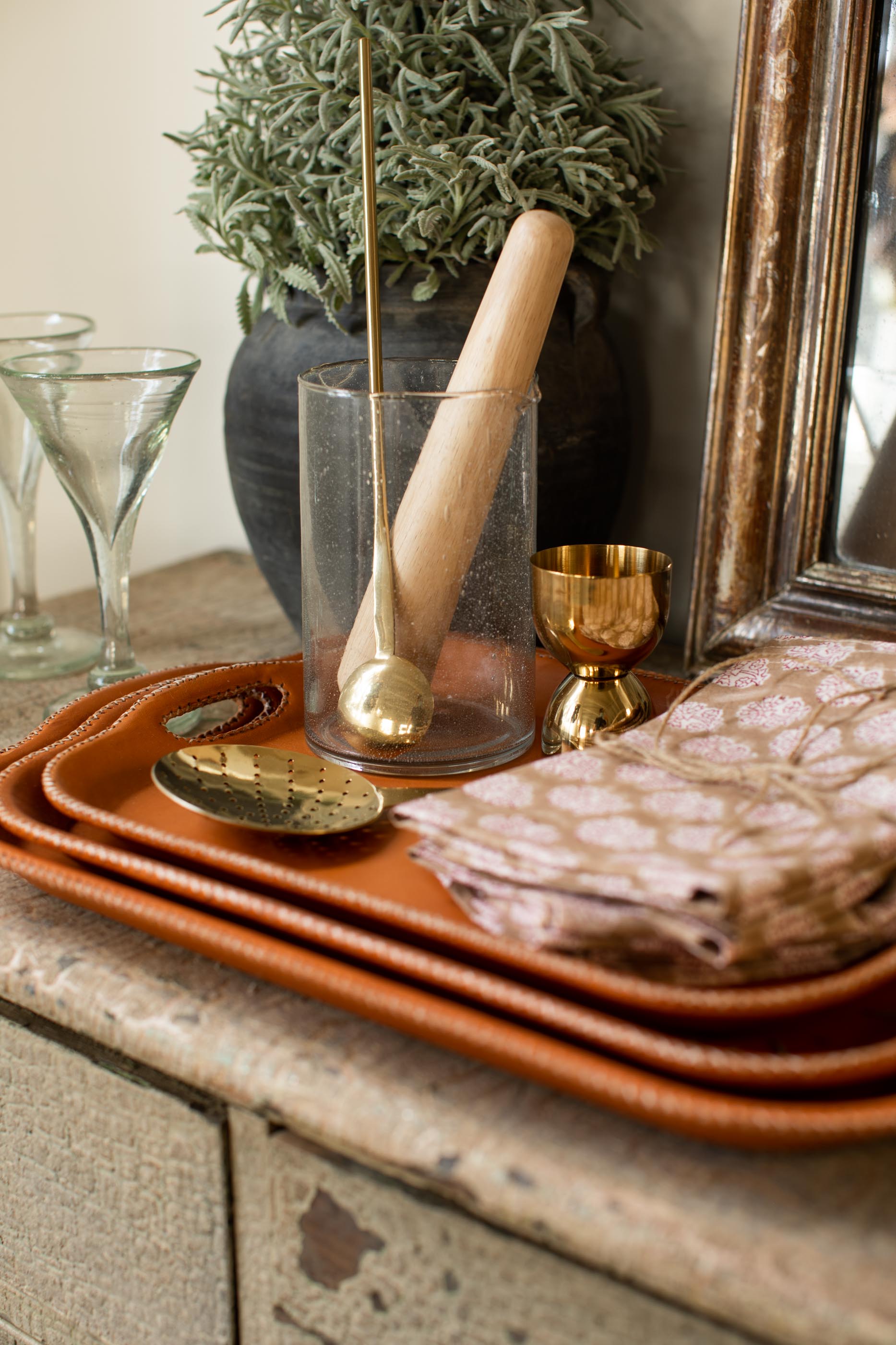 Amber Interiors - Golden Cocktail Set