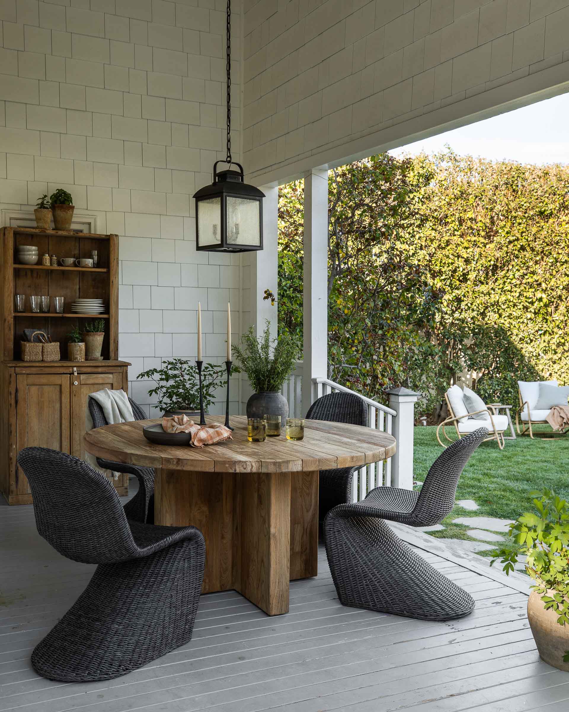 Amber Interiors - Sherman Indoor / Outdoor Dining Table