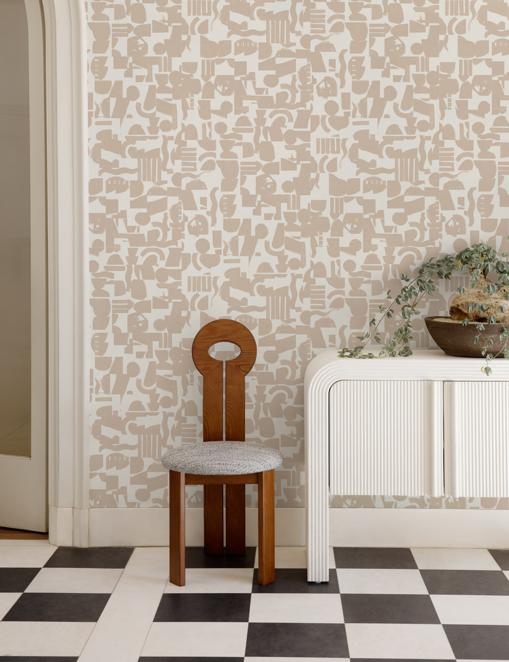 Lulu and Georgia - Organic Shapes Wallpaper by Sarah Sherman Samuel