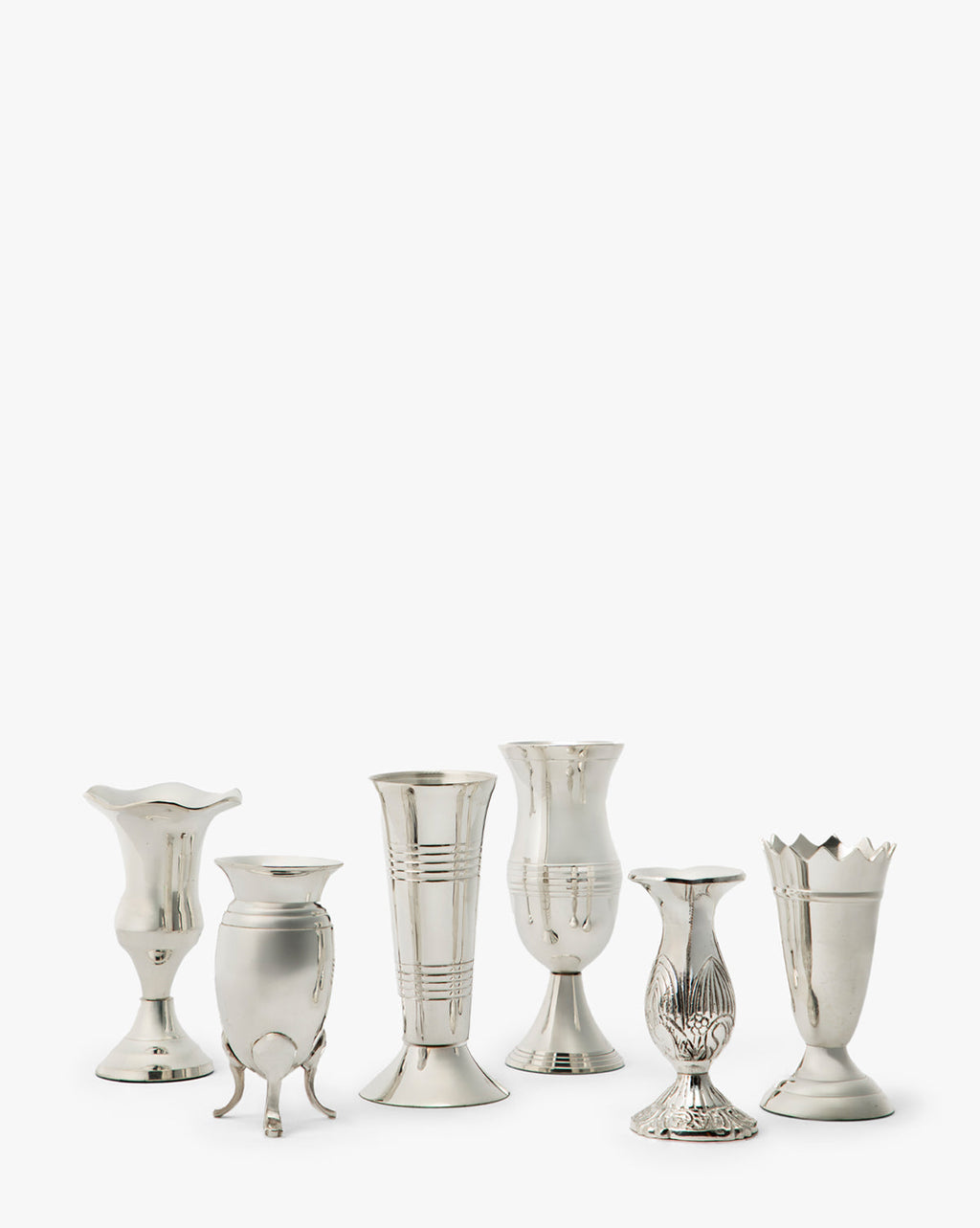 McGee & Co - Silver Vases (Set of 6)