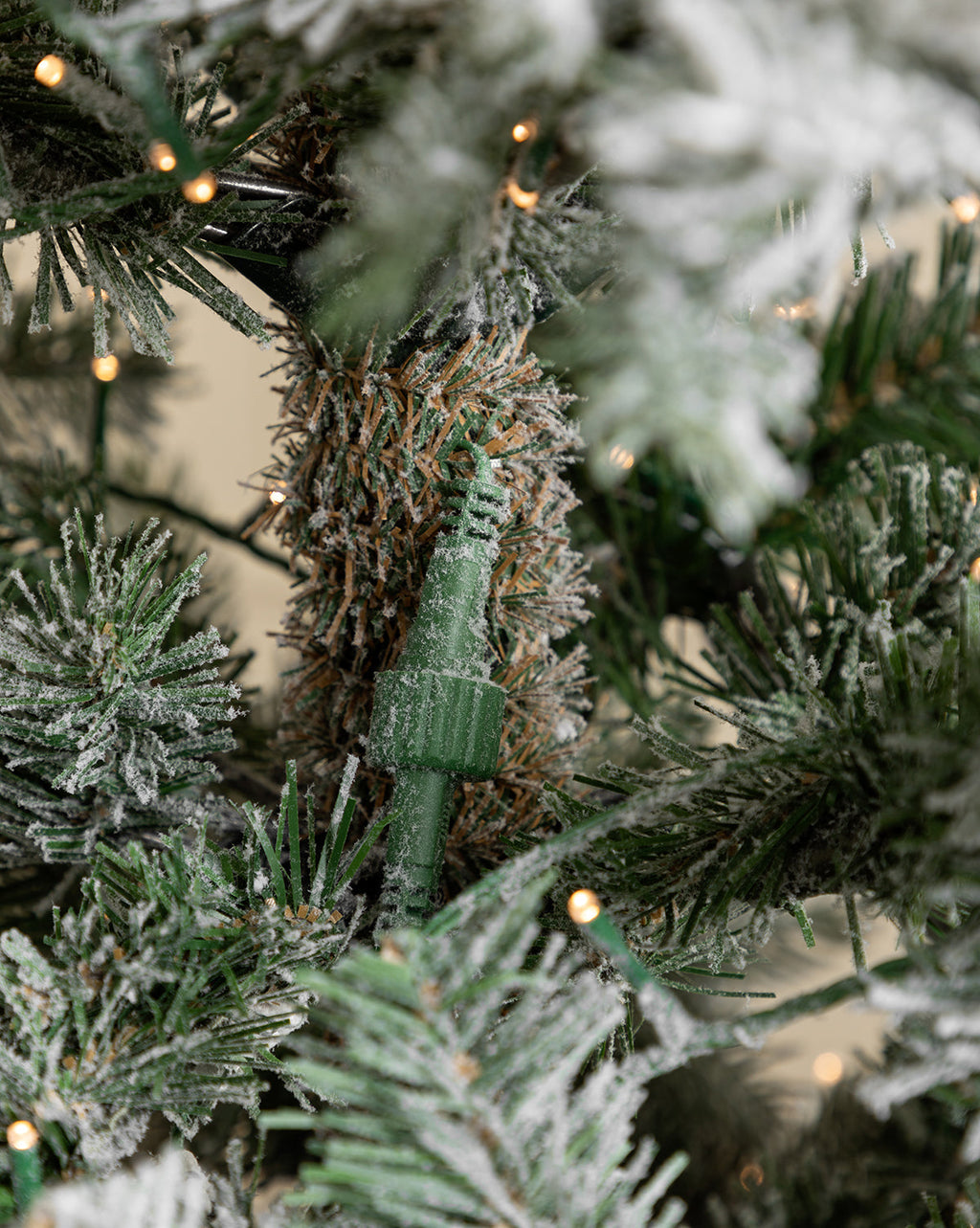 McGee & Co - 9' Snowy Grandis Fir Pre - Lit Faux Tree
