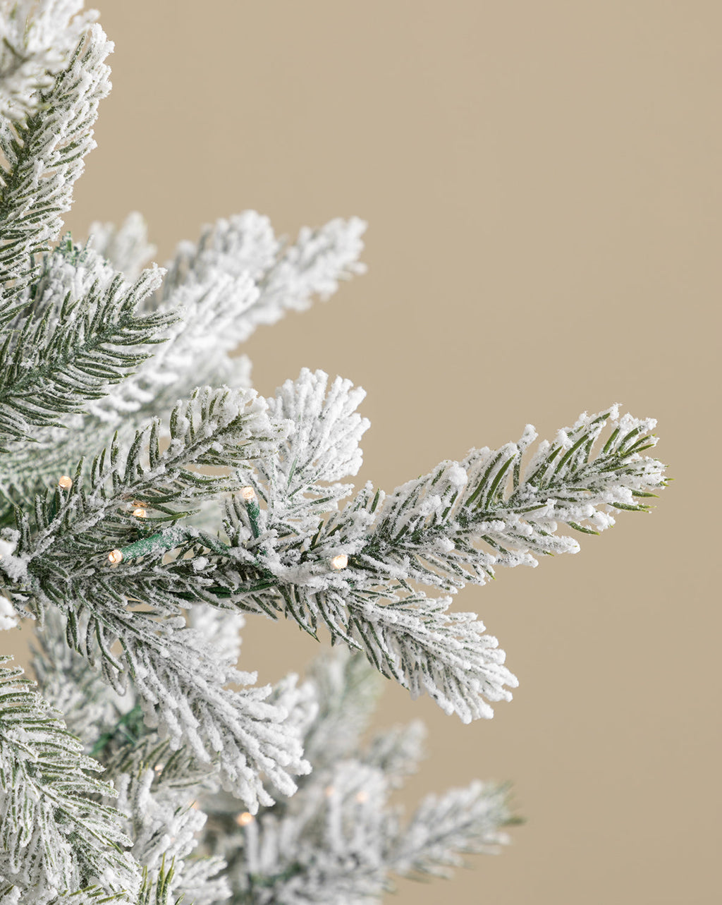 McGee & Co - 9' Snowy Grandis Fir Pre - Lit Faux Tree