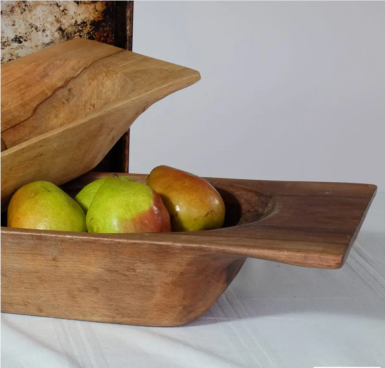 Terra Klay - Large 24inch Wood Dough Bowl Tray