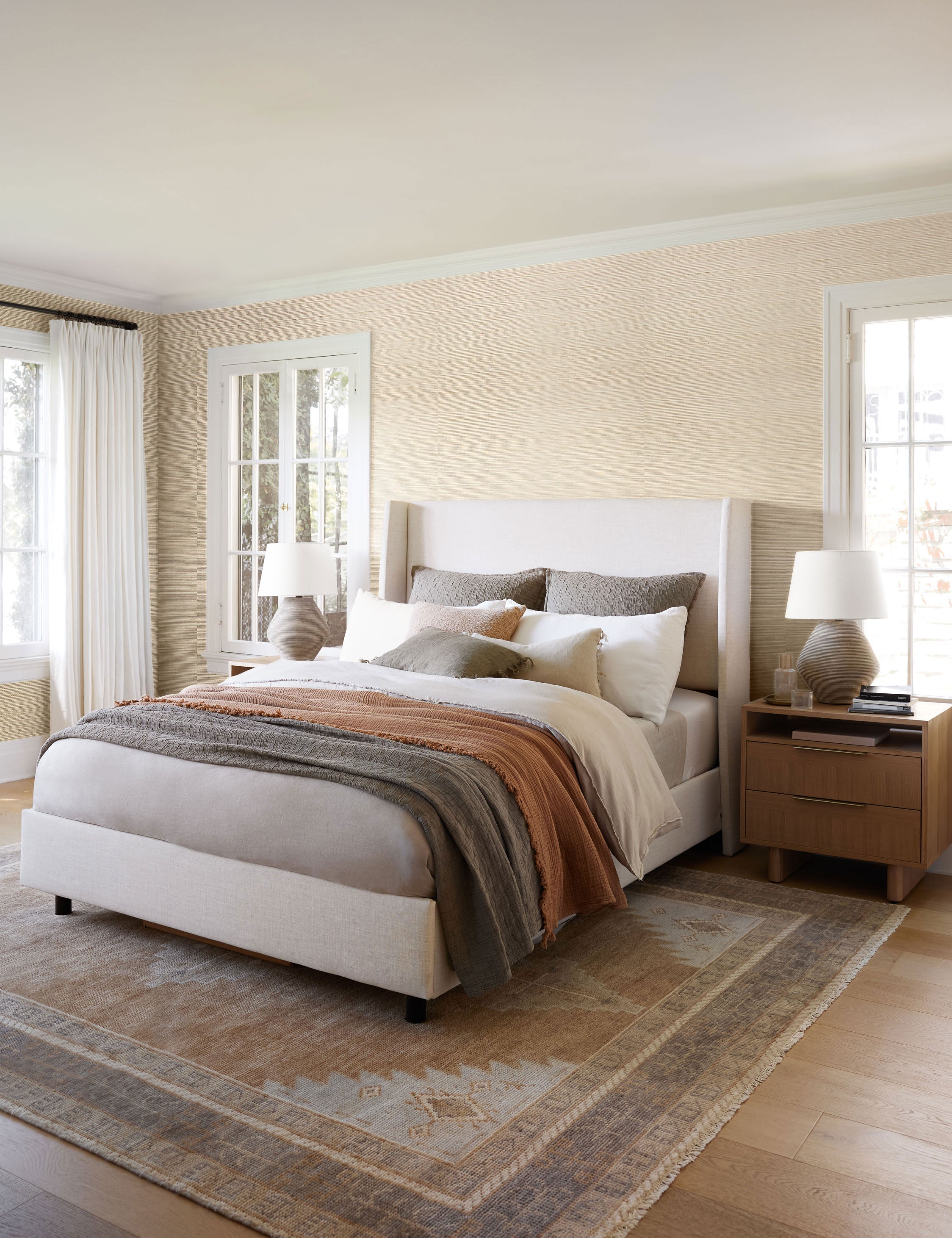 Lulu and Georgia - Abbott Grasscloth Wallpaper