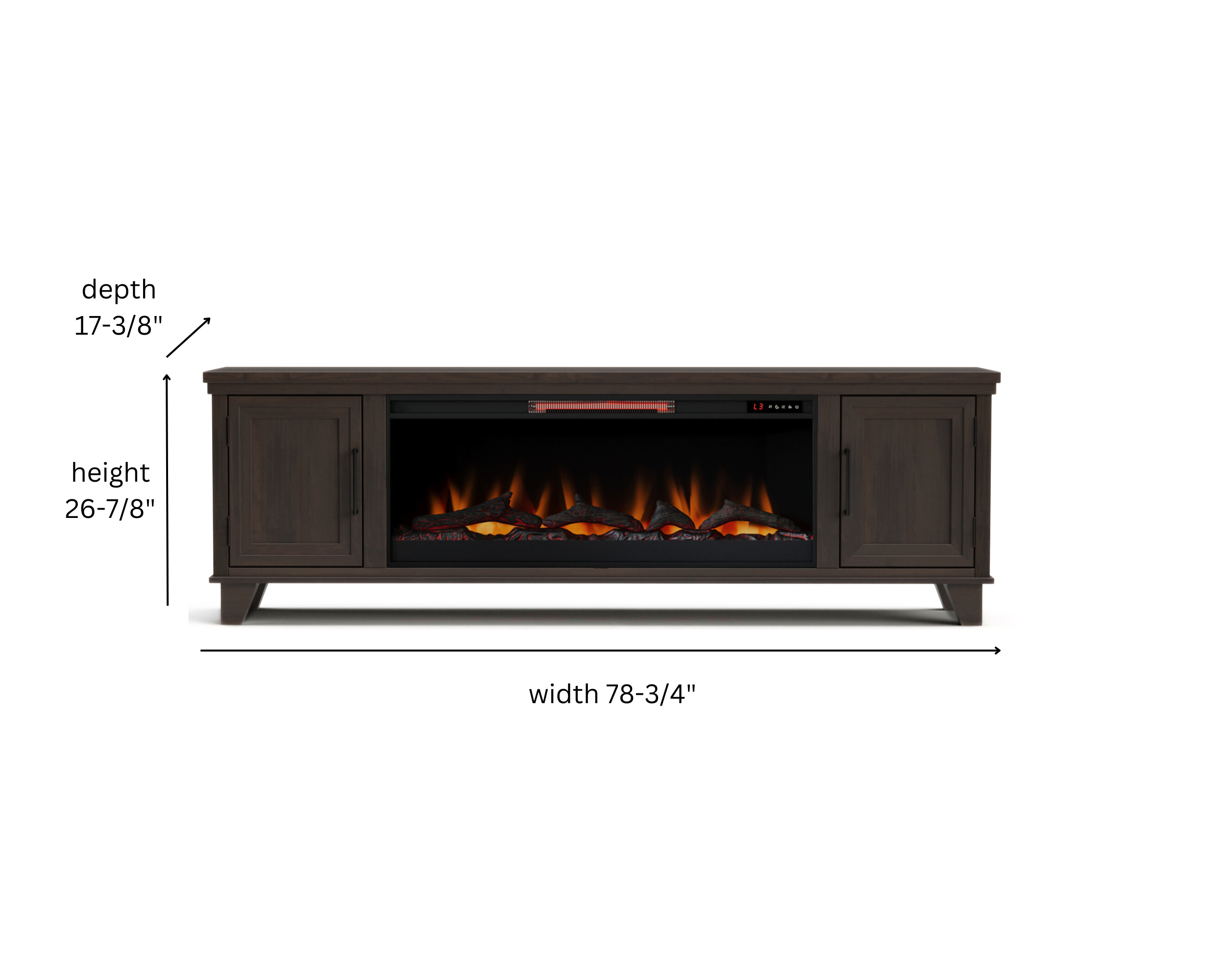 Real Cozy - 78" Sonoma Fireplace TV Stand