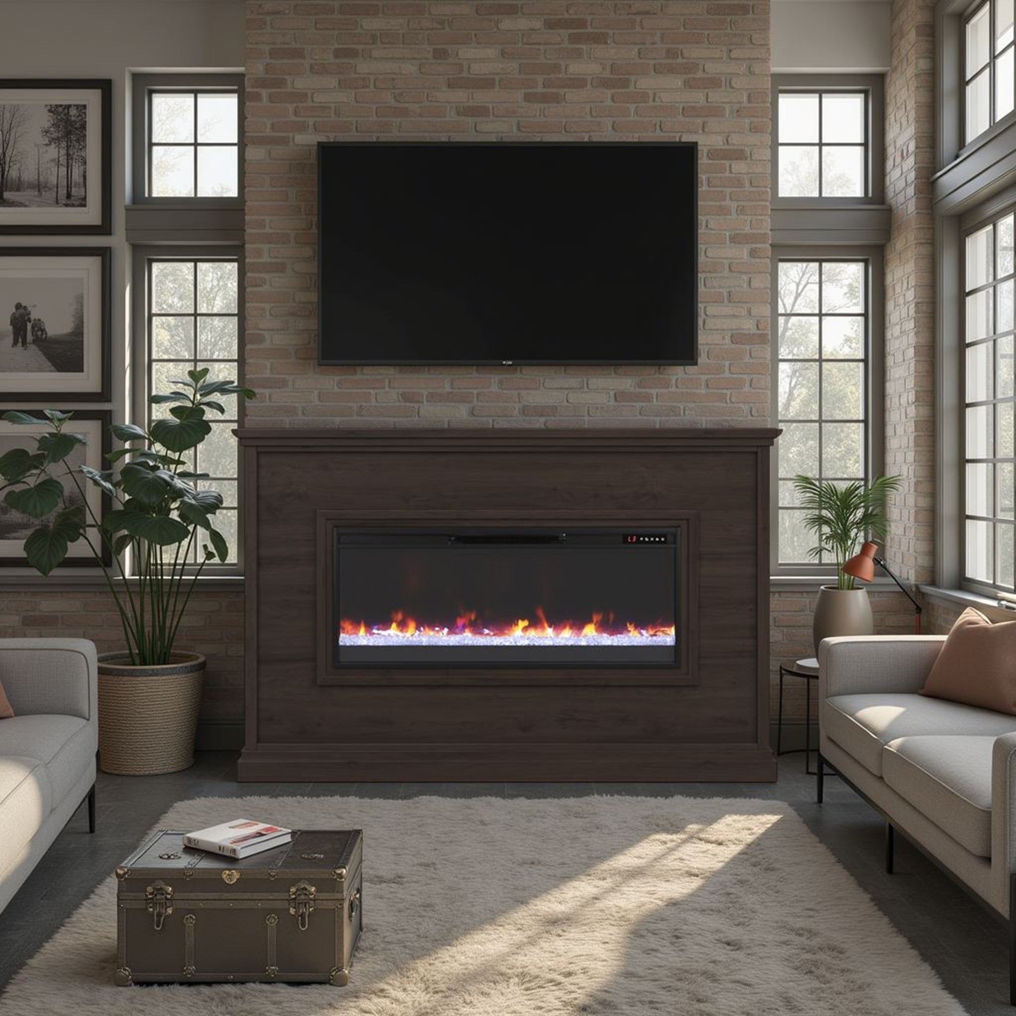 Real Cozy - 66" Sonoma Fireplace Mantel