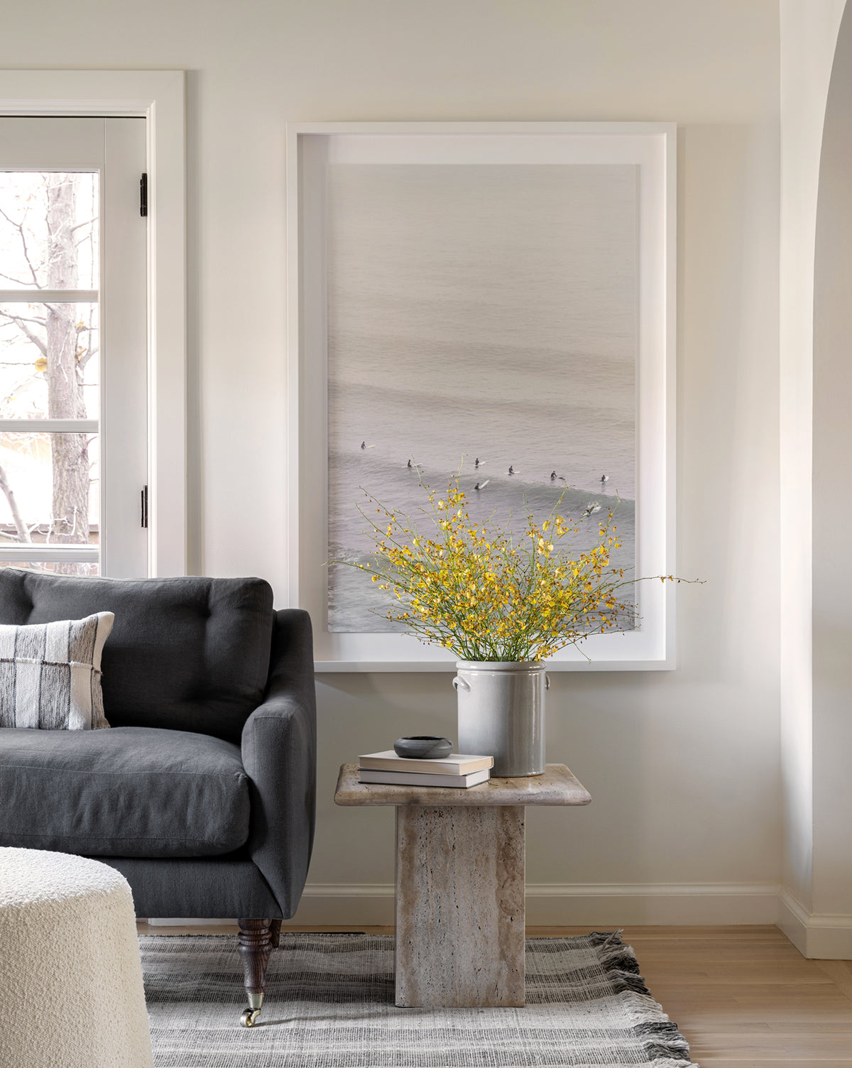 McGee & Co - Travertine Side Table