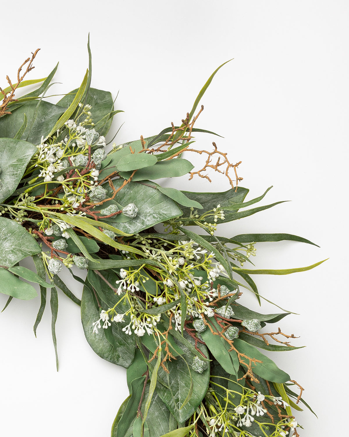 McGee & Co - Faux Wild Grass & Eucalyptus Wreath